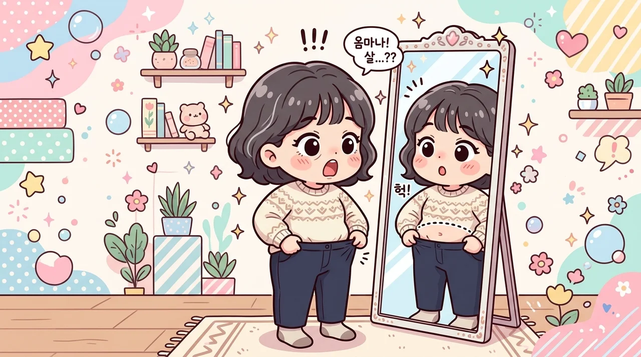 먹는 양은 그대로인데 뱃살만 늘어나는 마흔