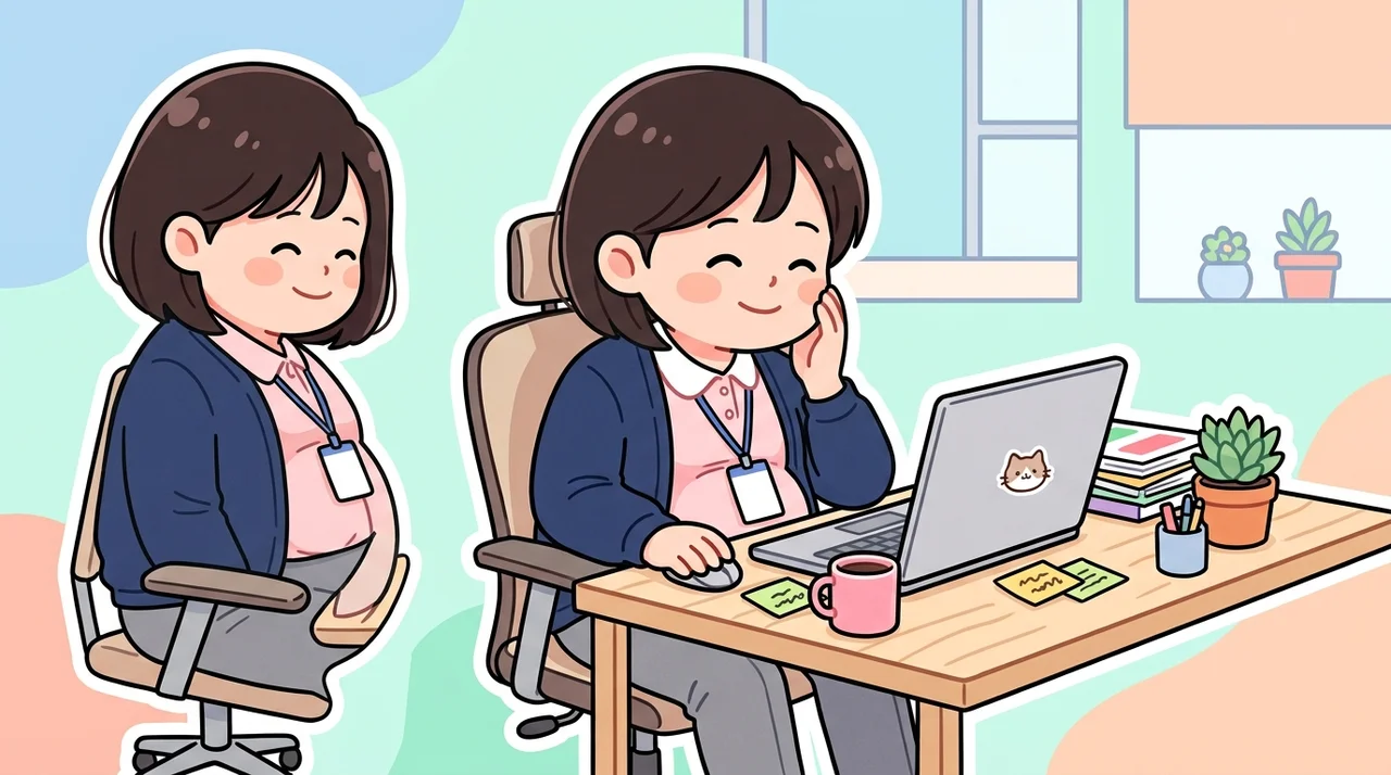 앉아 있는 시간이 긴 직장인의 아랫배 고민