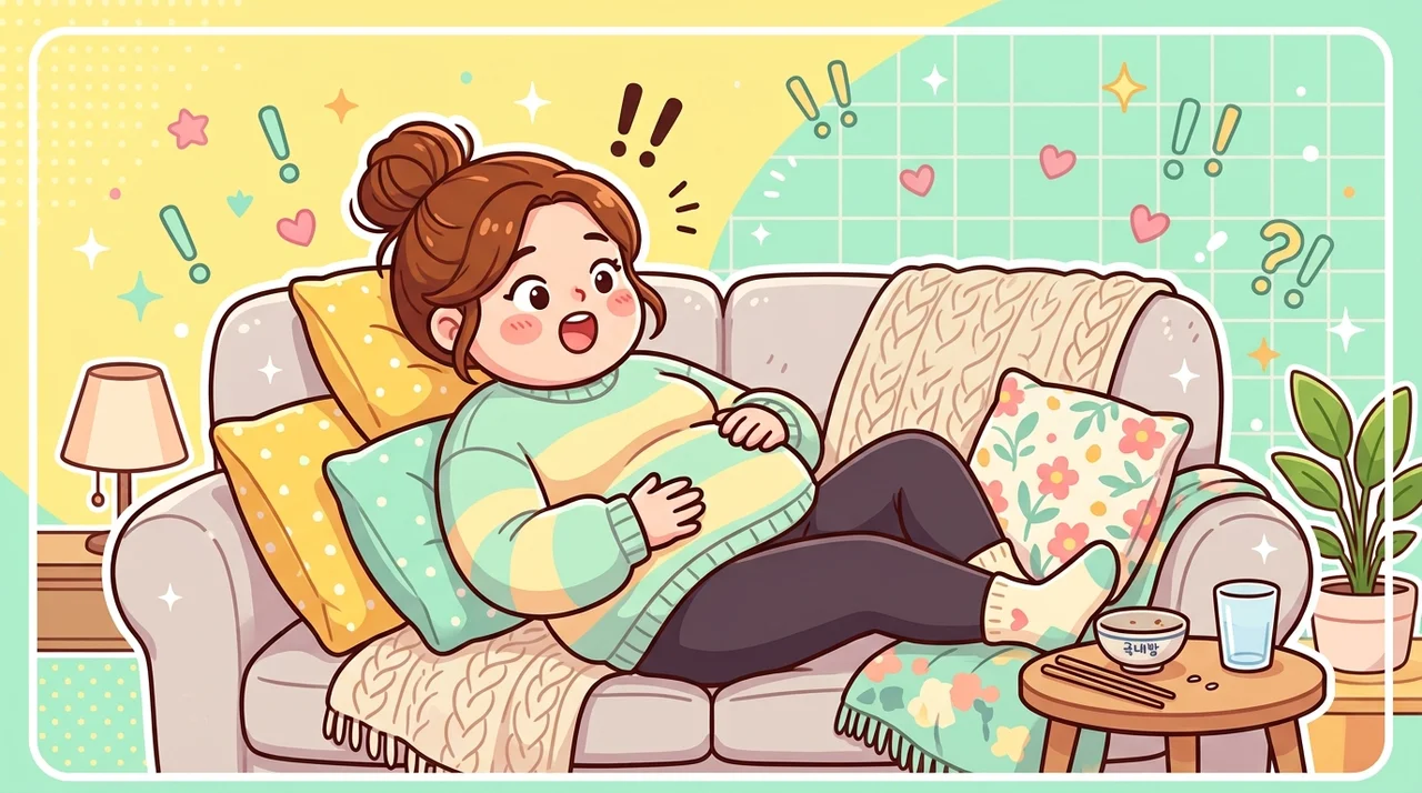 밥 먹고 바로 눕는 습관이 부른 살