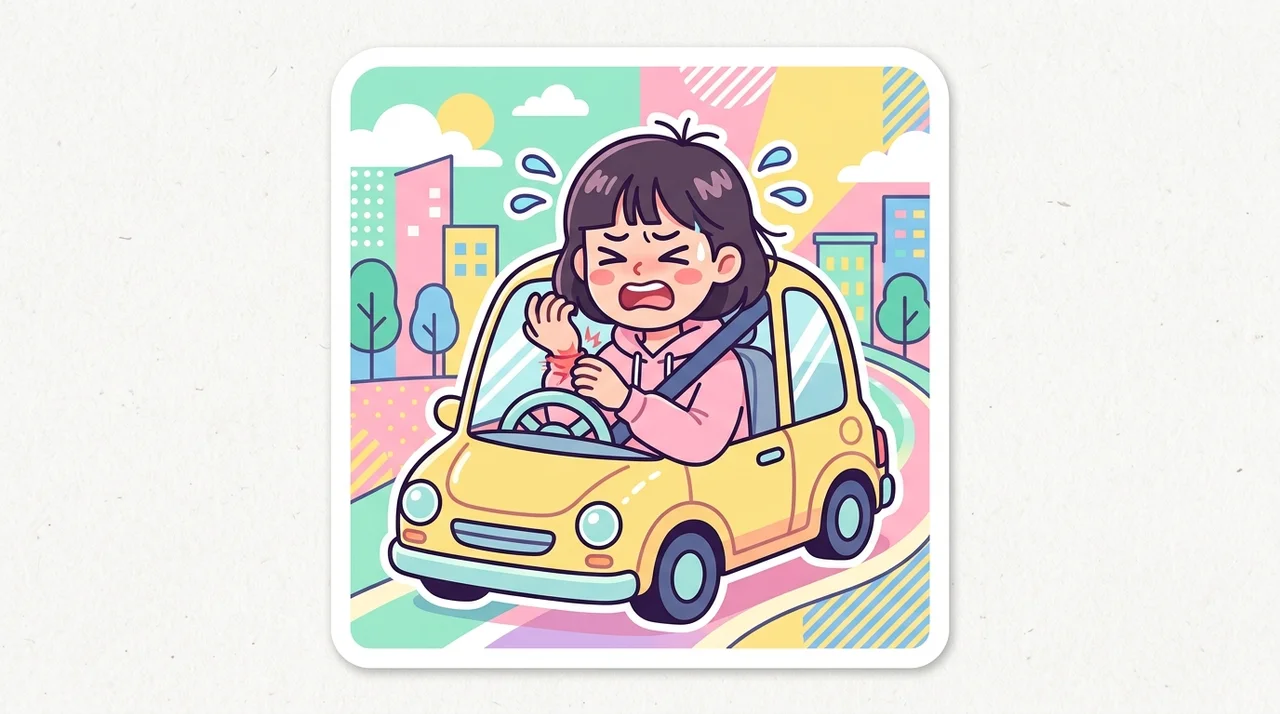 핸들을 꺾을 때마다 손목이 시큰하다면