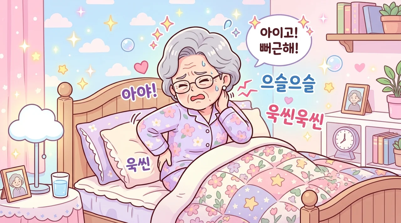 자고 일어나면 더 뻣뻣해진 목과 등 왜 그럴까요