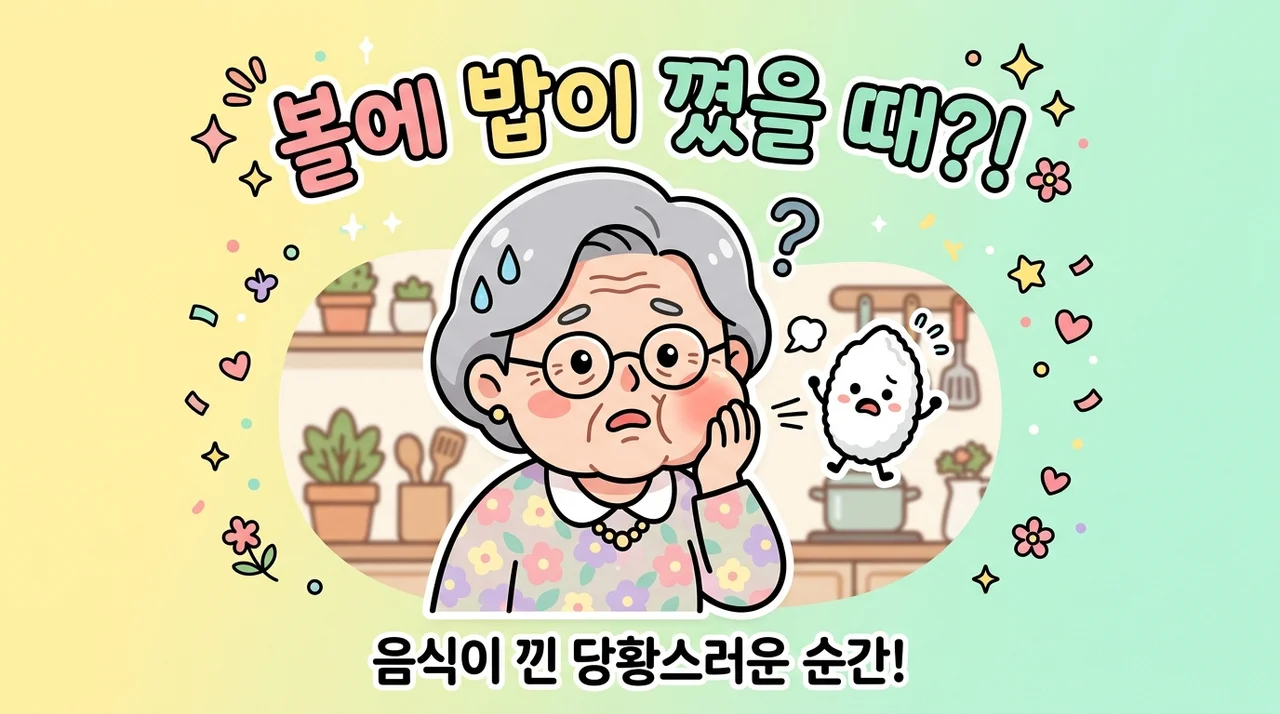 철원 밥알이 자꾸 볼 안쪽에 끼어 남는다면