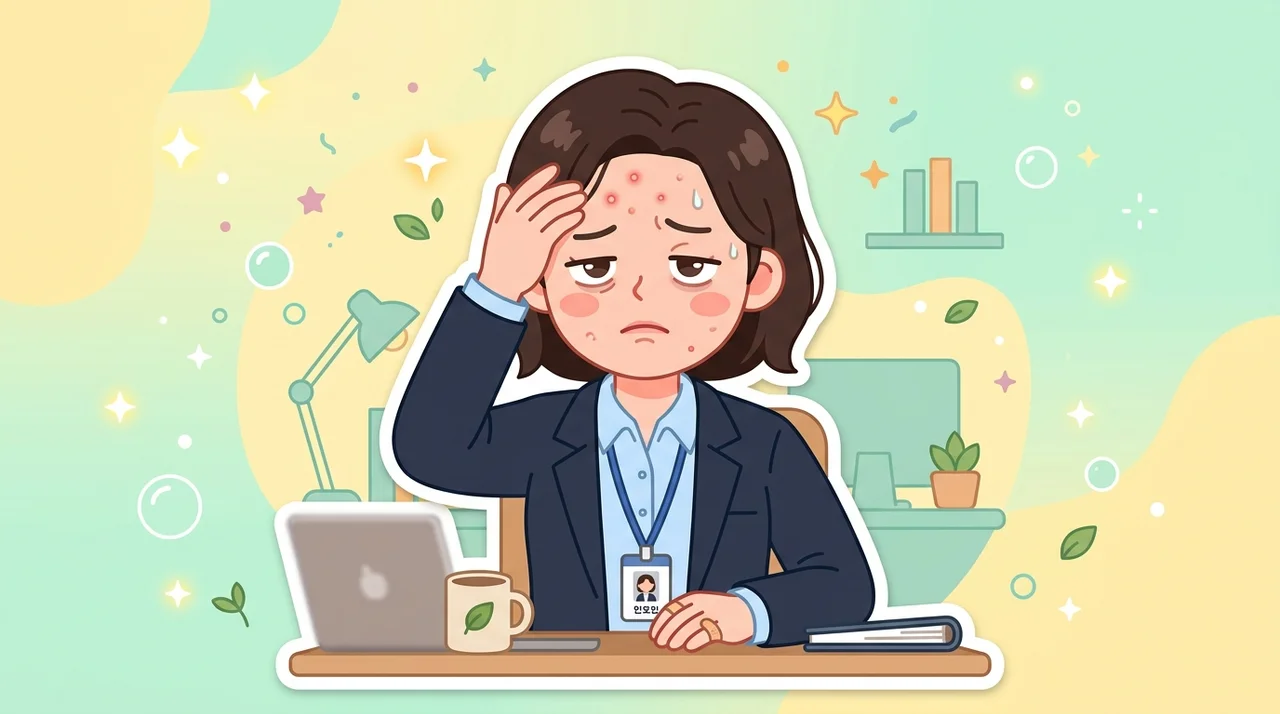 야근 잦은 달만 이마가 오돌토돌해진다면 어떻게 할까
