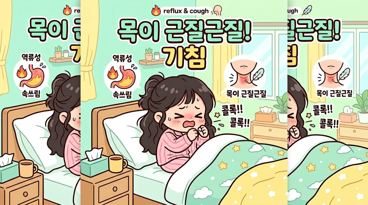 누우면 기침이 심해지는 이유와 역류감의 연관성