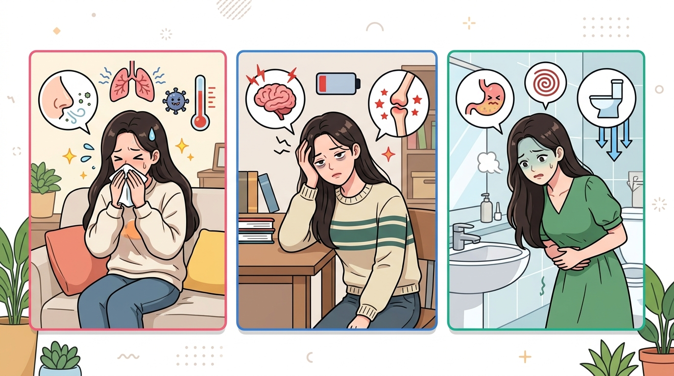 세기보다 아픈 모양이 방향을 가릅니다