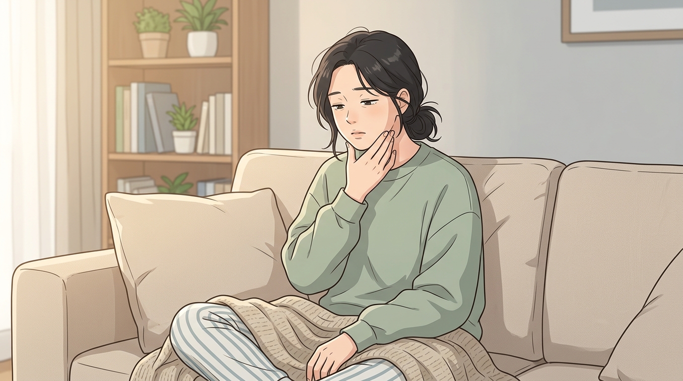 그날 낮잠 자세부터 되짚어 봅니다