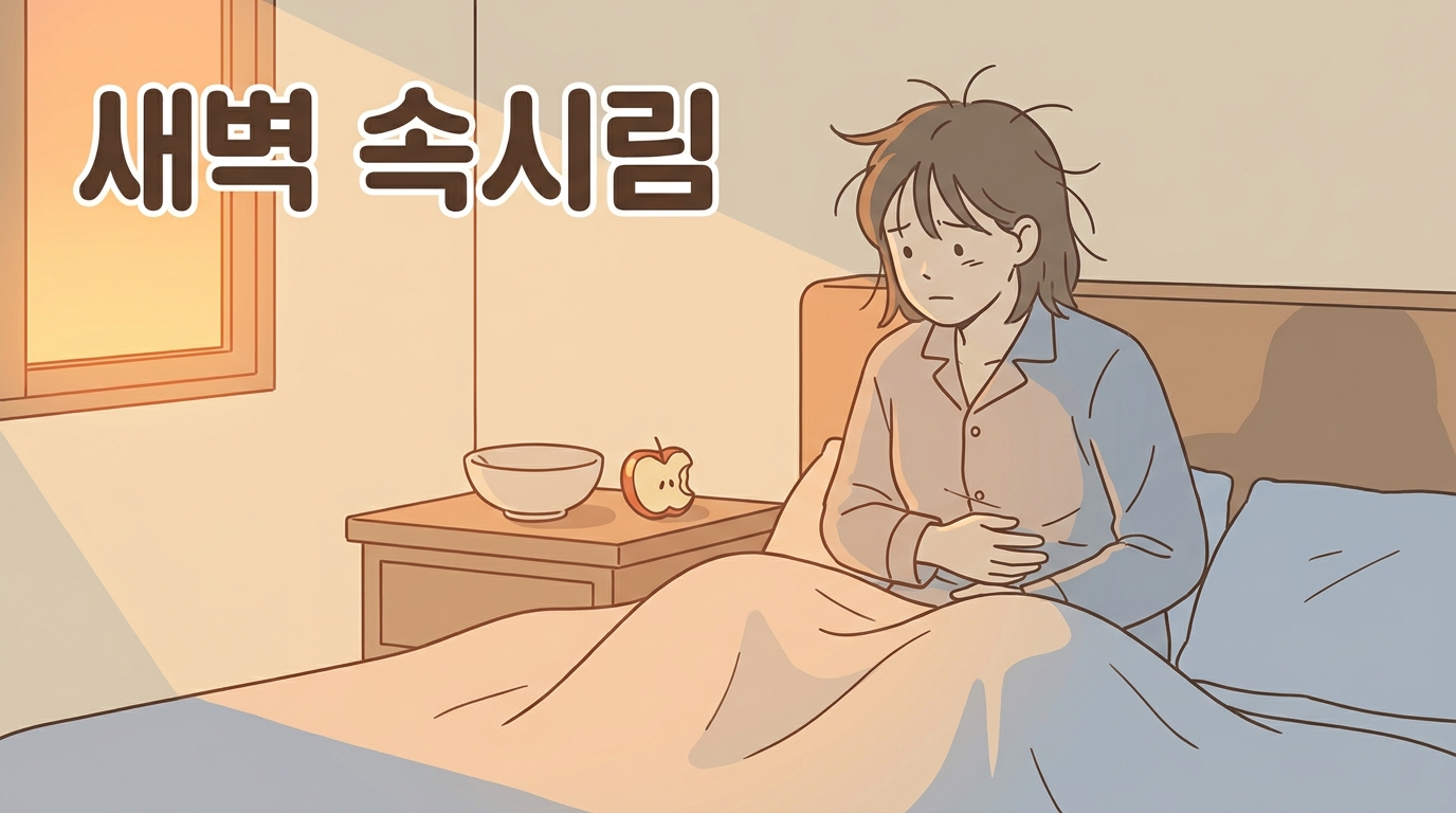 밤에 과일 먹고 잤더니 새벽에 속이 시큰거리는 경우
