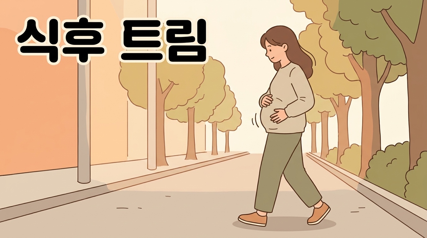 식사 후 바로 걸으면 배가 출렁이고 트림이 잦은 분