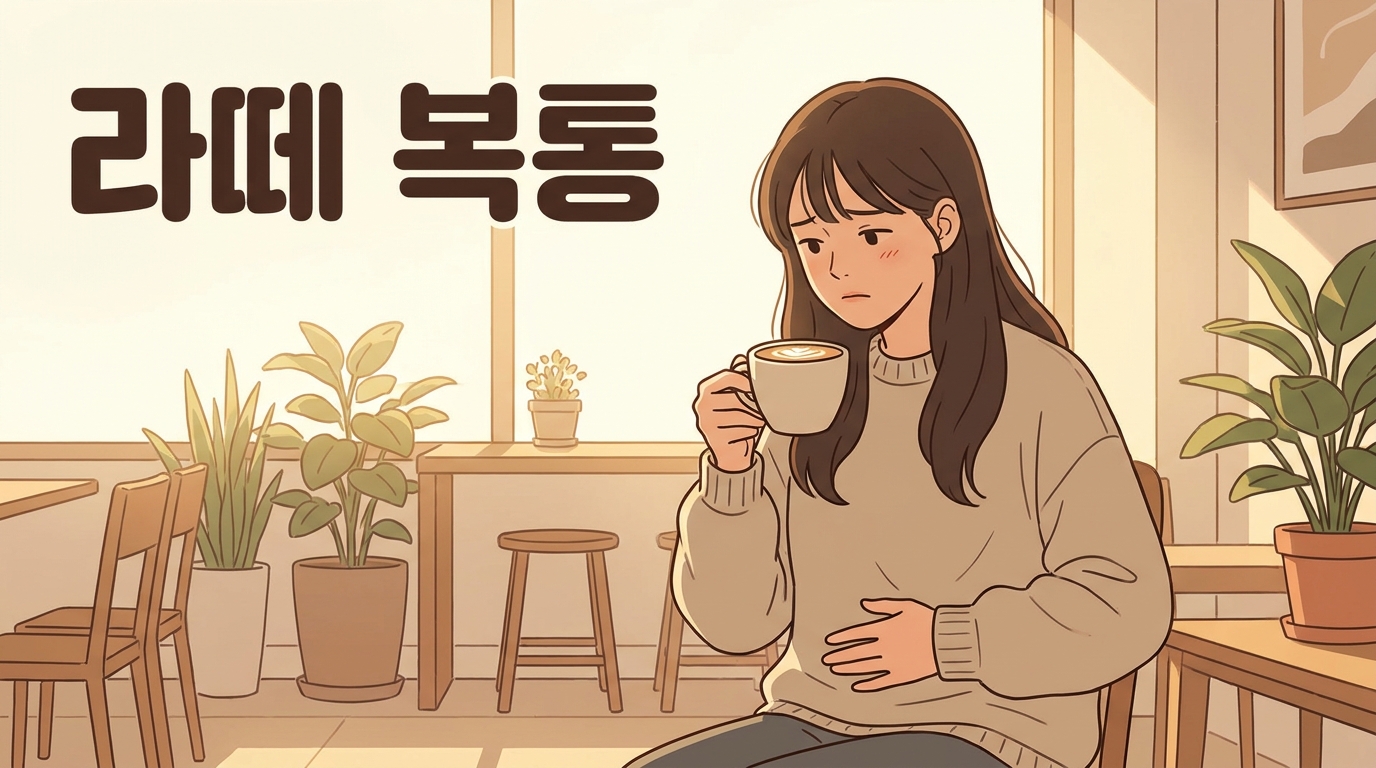 커피보다 우유 넣은 라떼 뒤 배가 꼬이는 사람