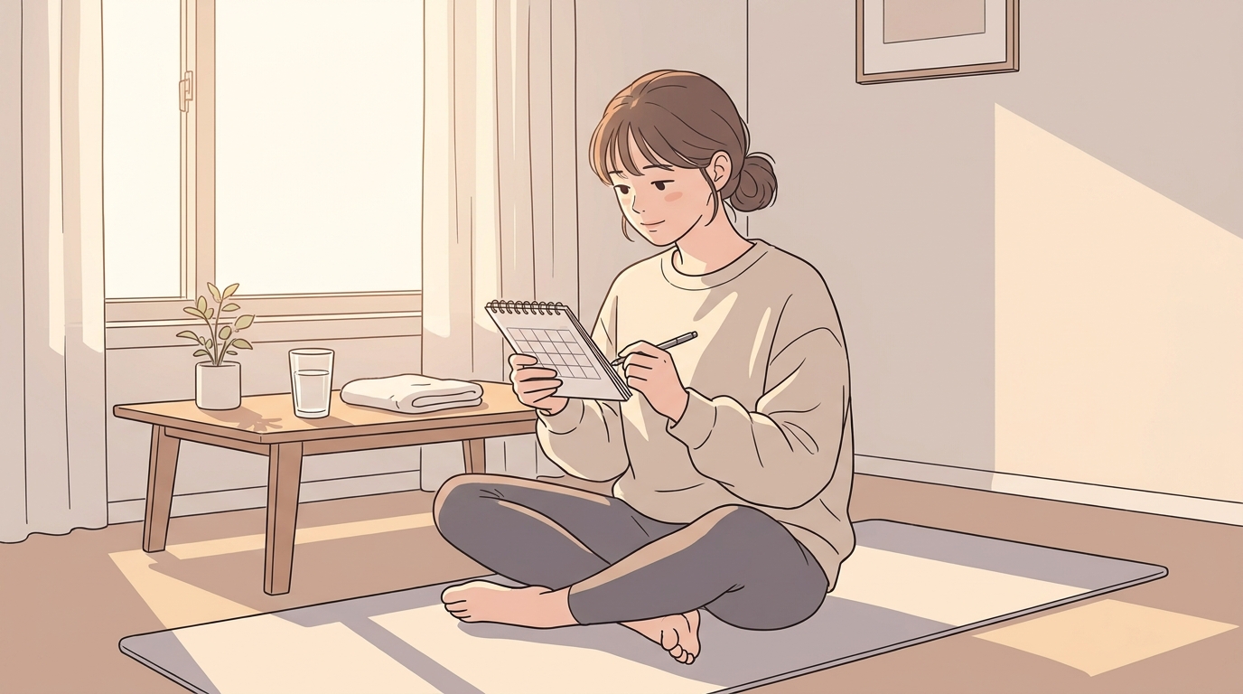 하루가 아니라 한 달 리듬으로 봅니다