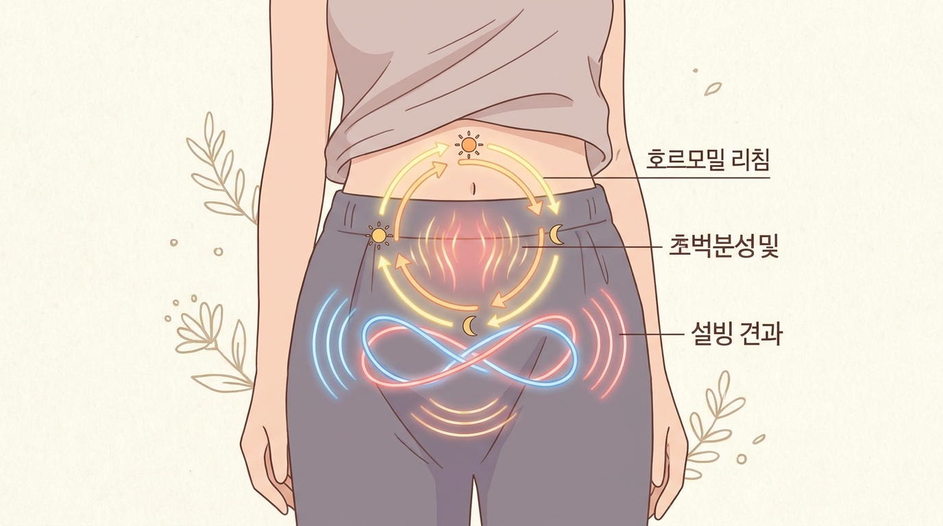 호르몬이 방향을 트는 시기입니다