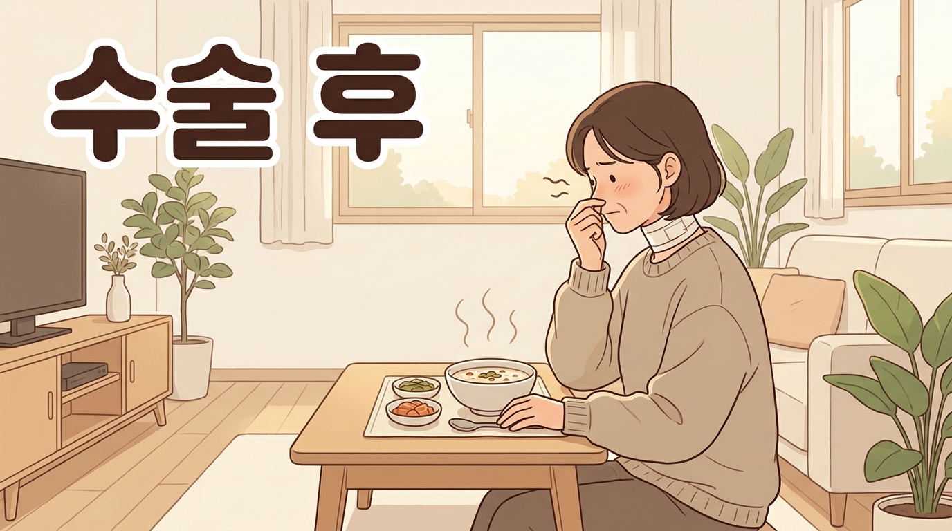 항암·수술 뒤 집에 왔는데 냄새에 예민하고 식사가 힘들 때