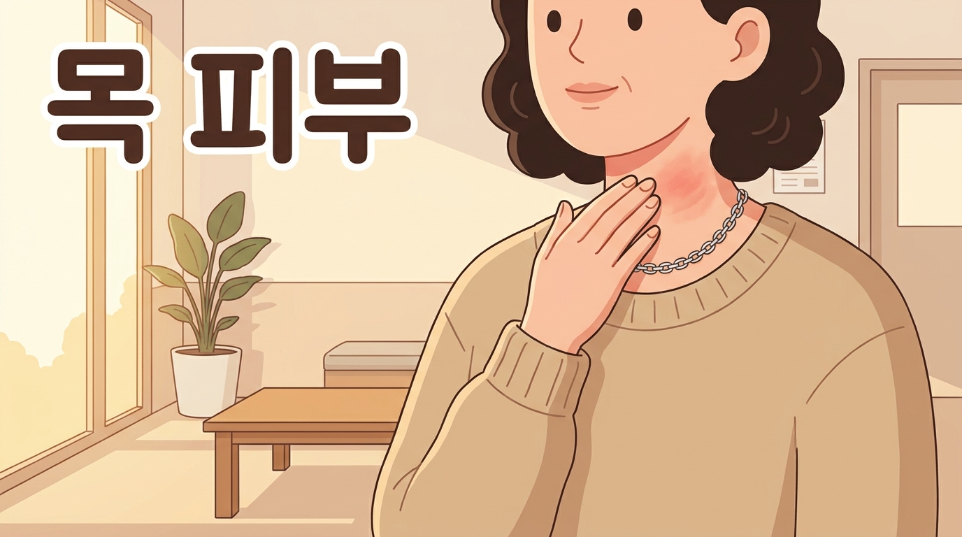 목걸이 닿는 자리만 붉고 가려운 날, 피부만 볼까