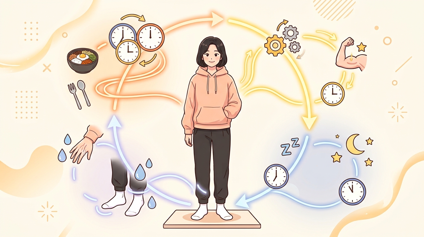 덜 먹을수록 더 당기는 몸