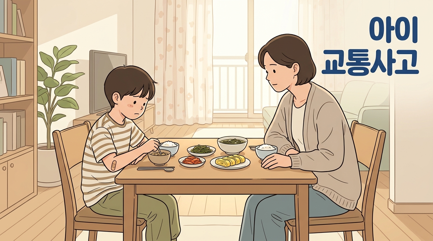 아이와 함께 탄 접촉사고 뒤, 며칠간 밥을 잘 안 먹는다면
