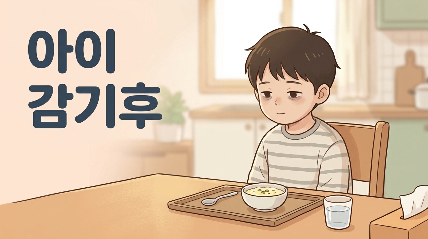 감기 지나도 아이 입맛이 돌아오지 않고 얼굴이 누렇게 보일 때