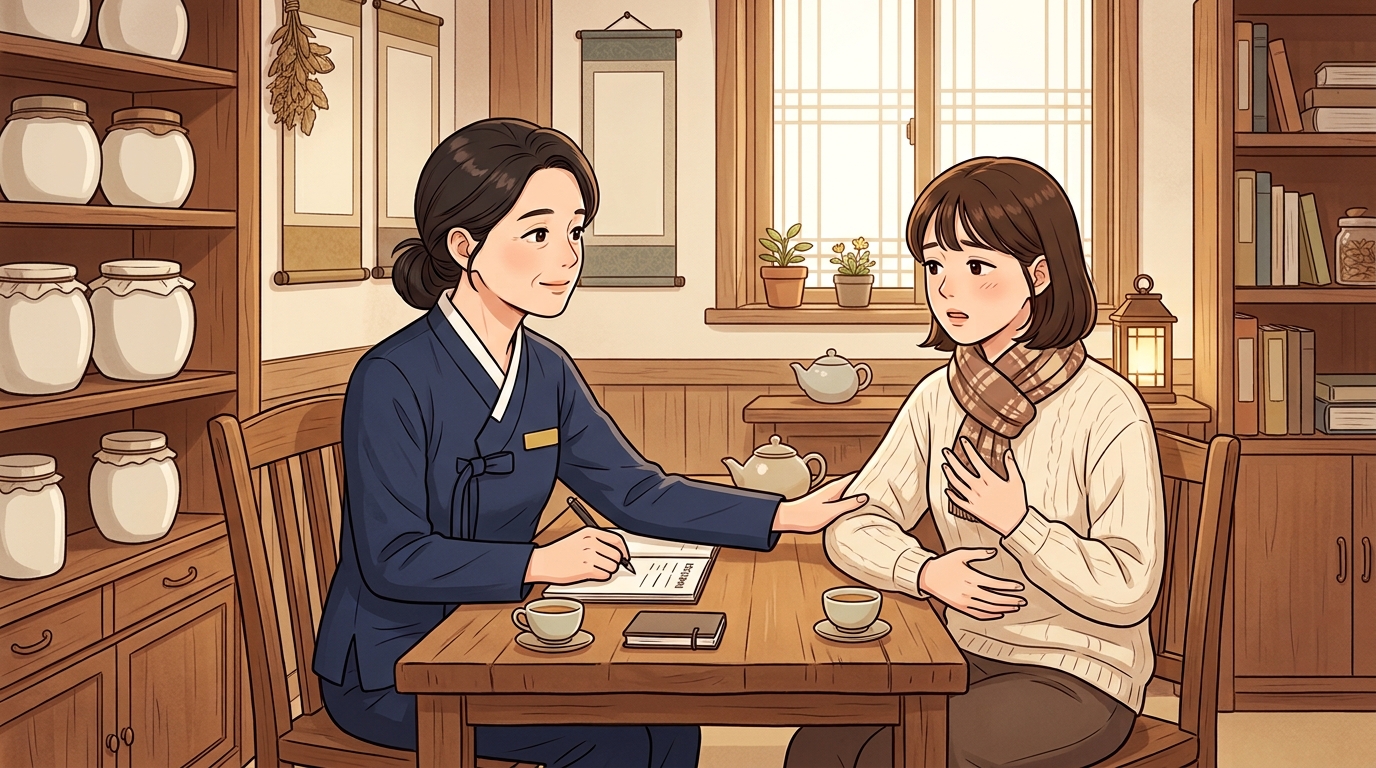 현재 몸에 맞는지 차분히 확인합니다
