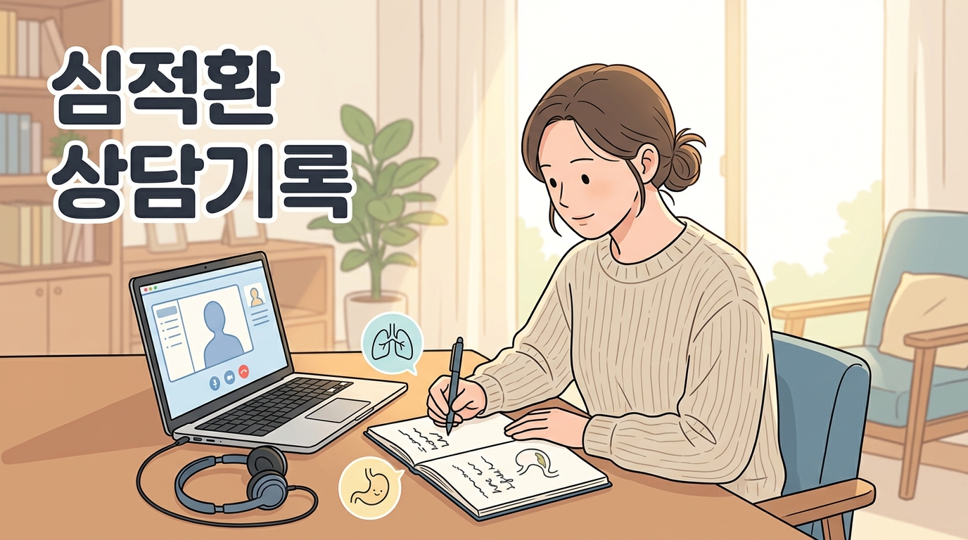 심적환 비대면 상담 전, 가슴 답답함과 소화 패턴을 함께 기록하세요