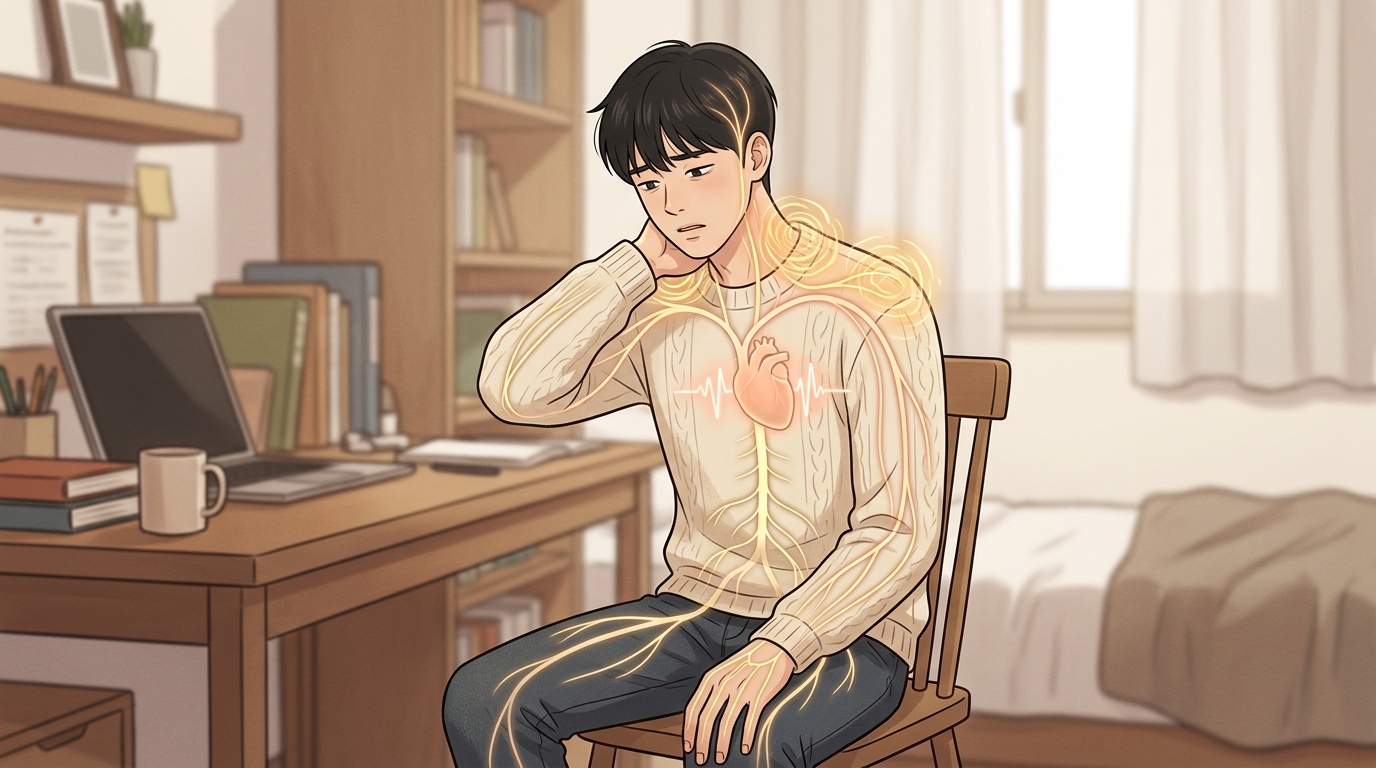 자율신경은 몸 전체의 속도를 조절합니다
