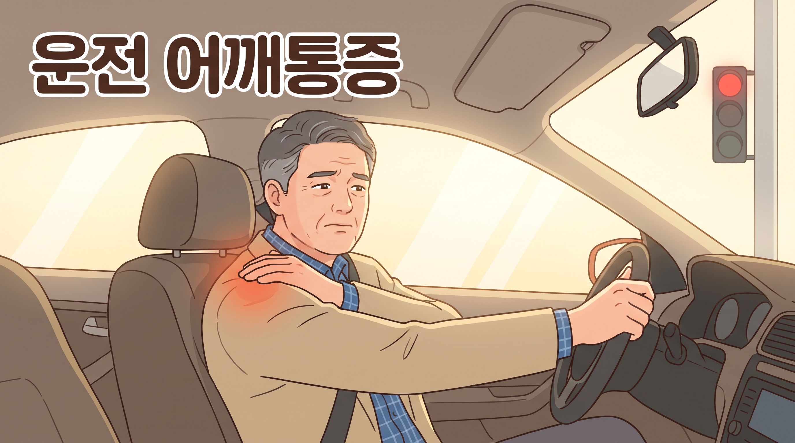 운전대만 잡으면 오른 어깨가 타는 듯, 신호마다 팔을 터는 당신에게