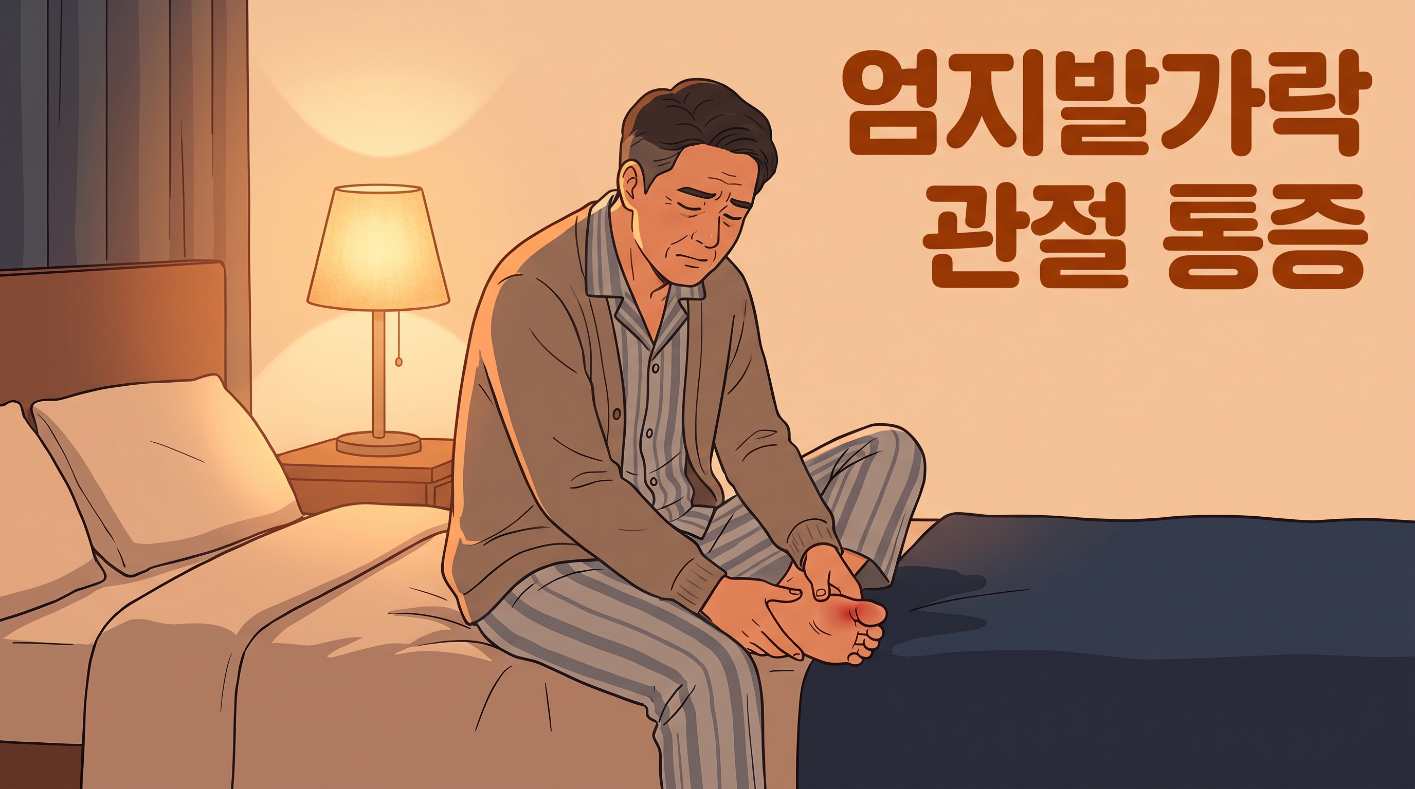 밤마다 엄지발가락이 욱신거리고, 신발 앞코가 닿기만 해도 시릴 때