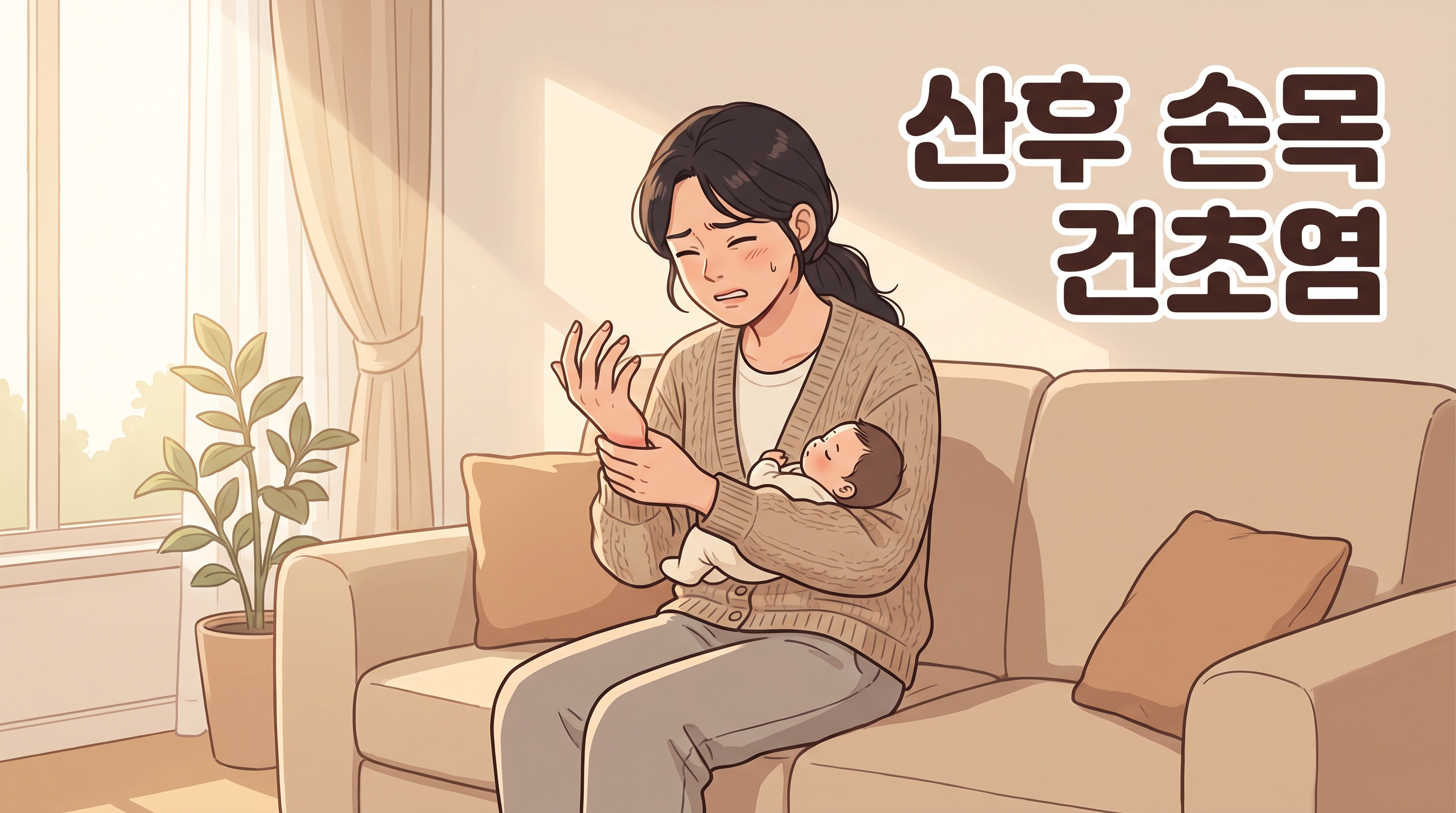 아이 안다가 굳은 손목, 이제 컵도 못 드는 젊은 엄마에게