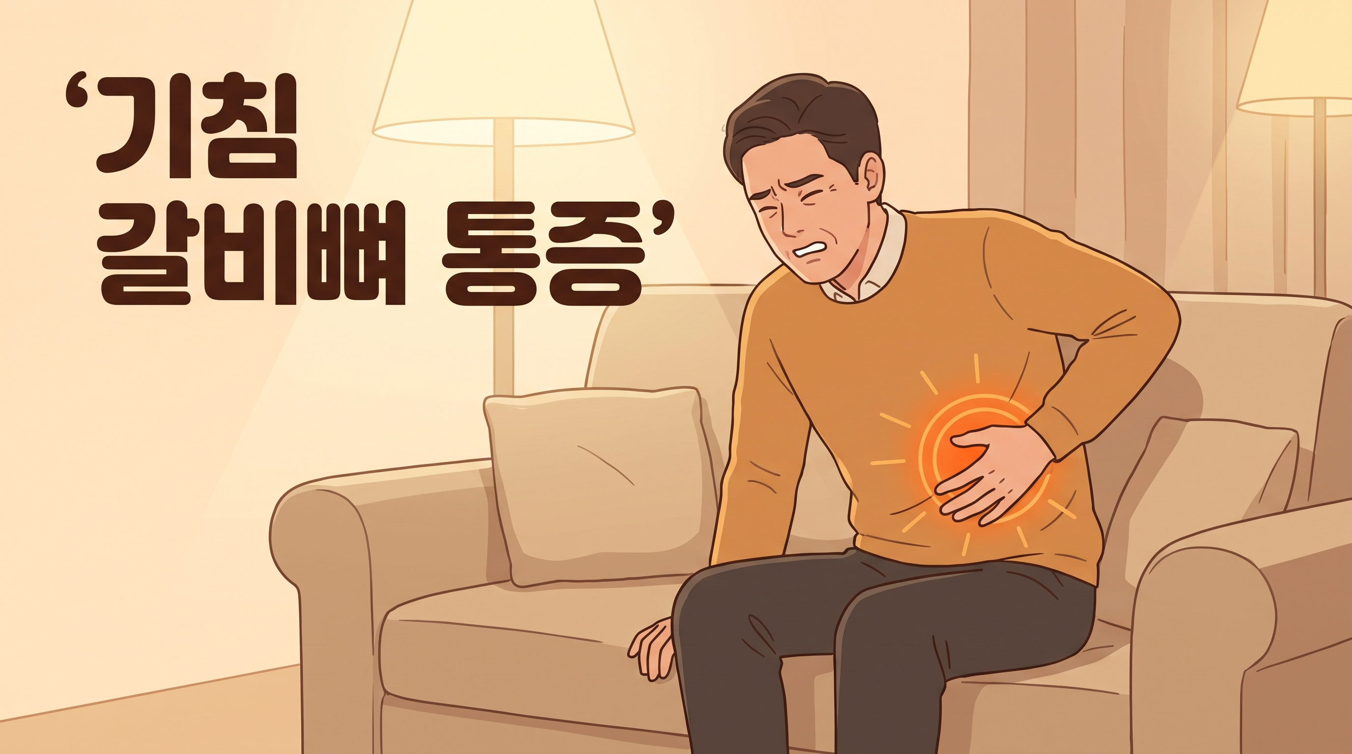 기침 한 번에 옆구리 갈비 사이가 찌릿, 숨 크게 못 쉬는 며칠
