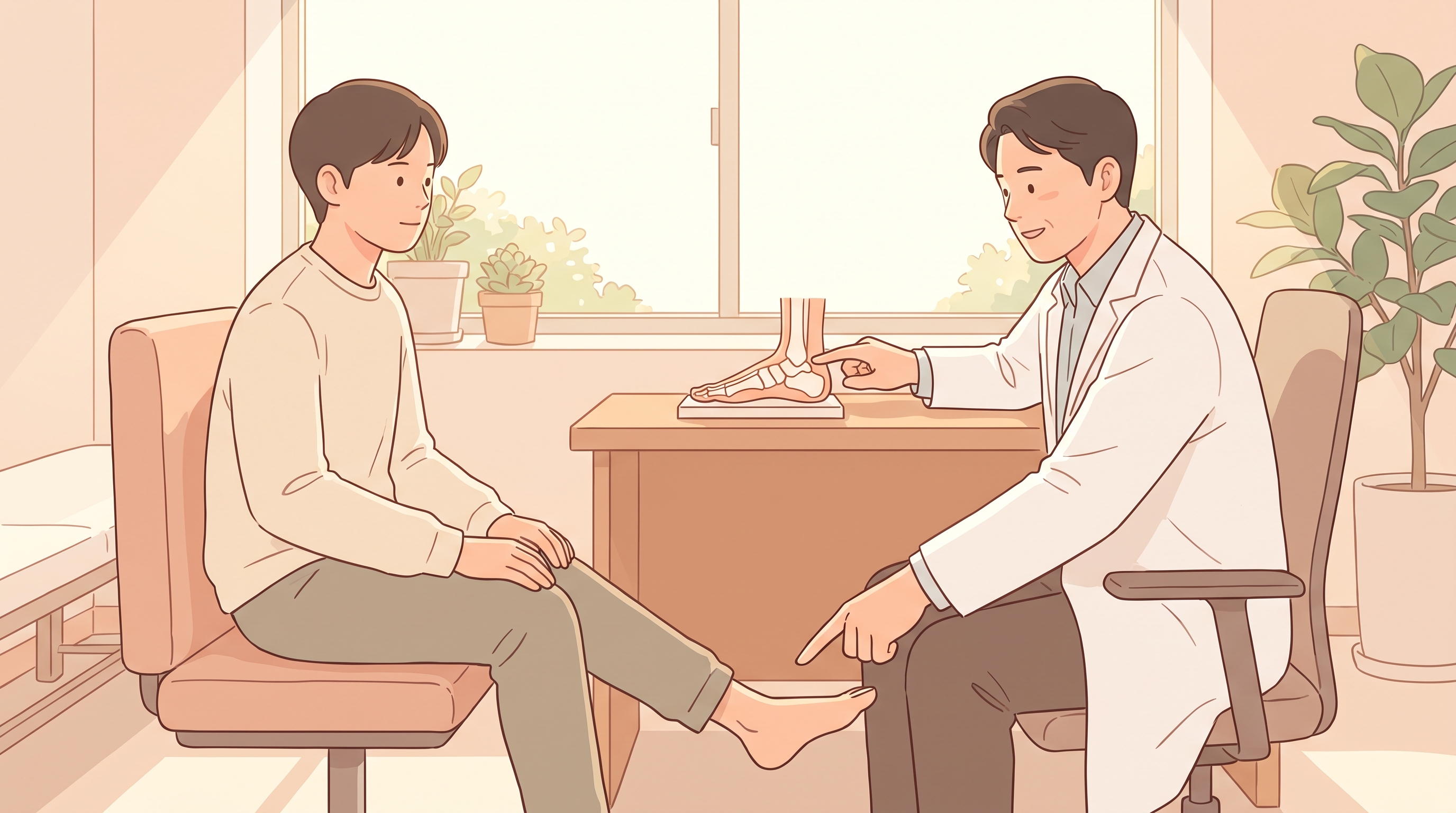 이런 발목이면 그냥 붓기로 넘기지 마세요