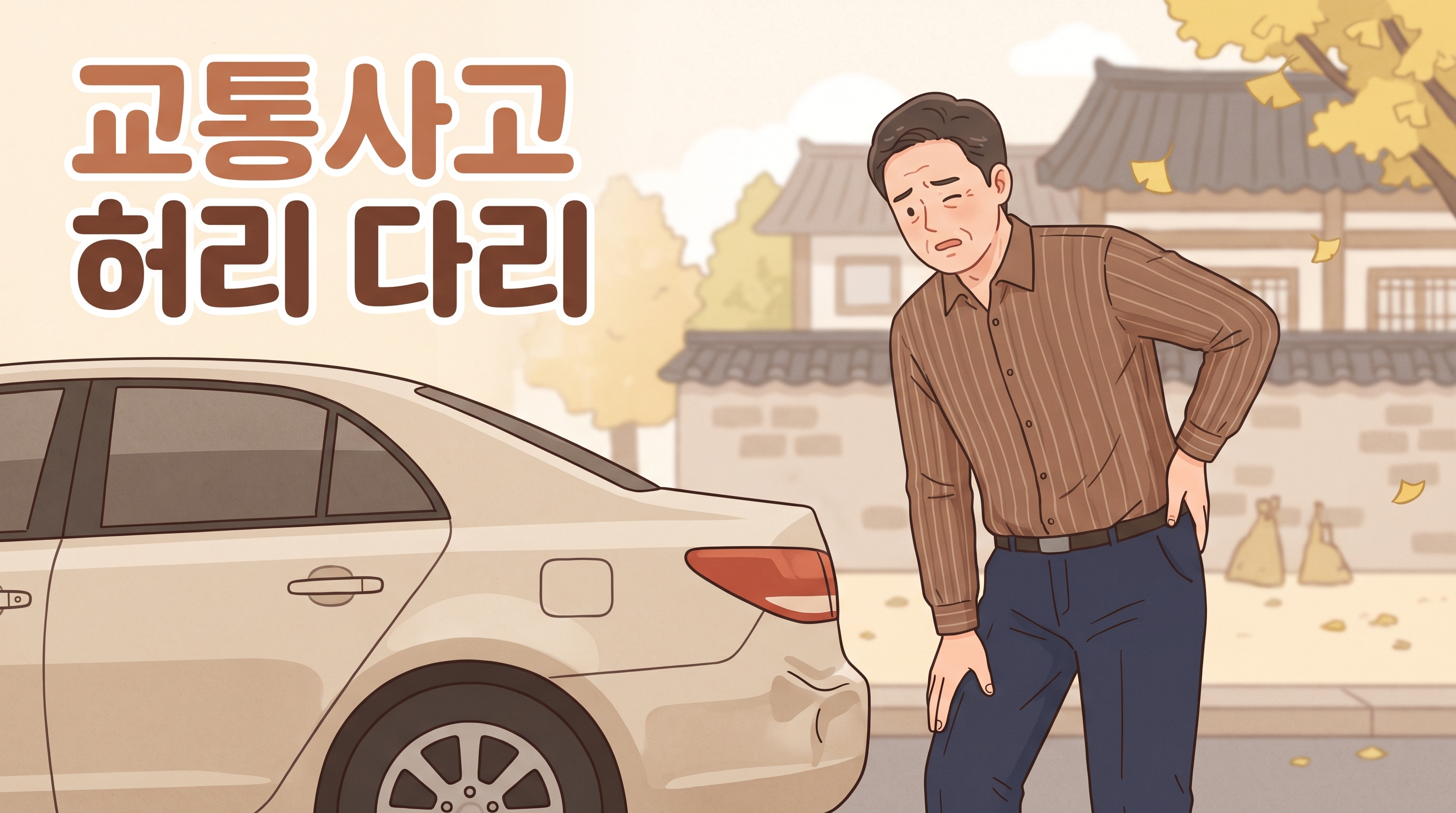 교통사고 뒤 팔은 멀쩡한데 허리 아래가 묵직하고 다리에 힘이 안 실릴 때