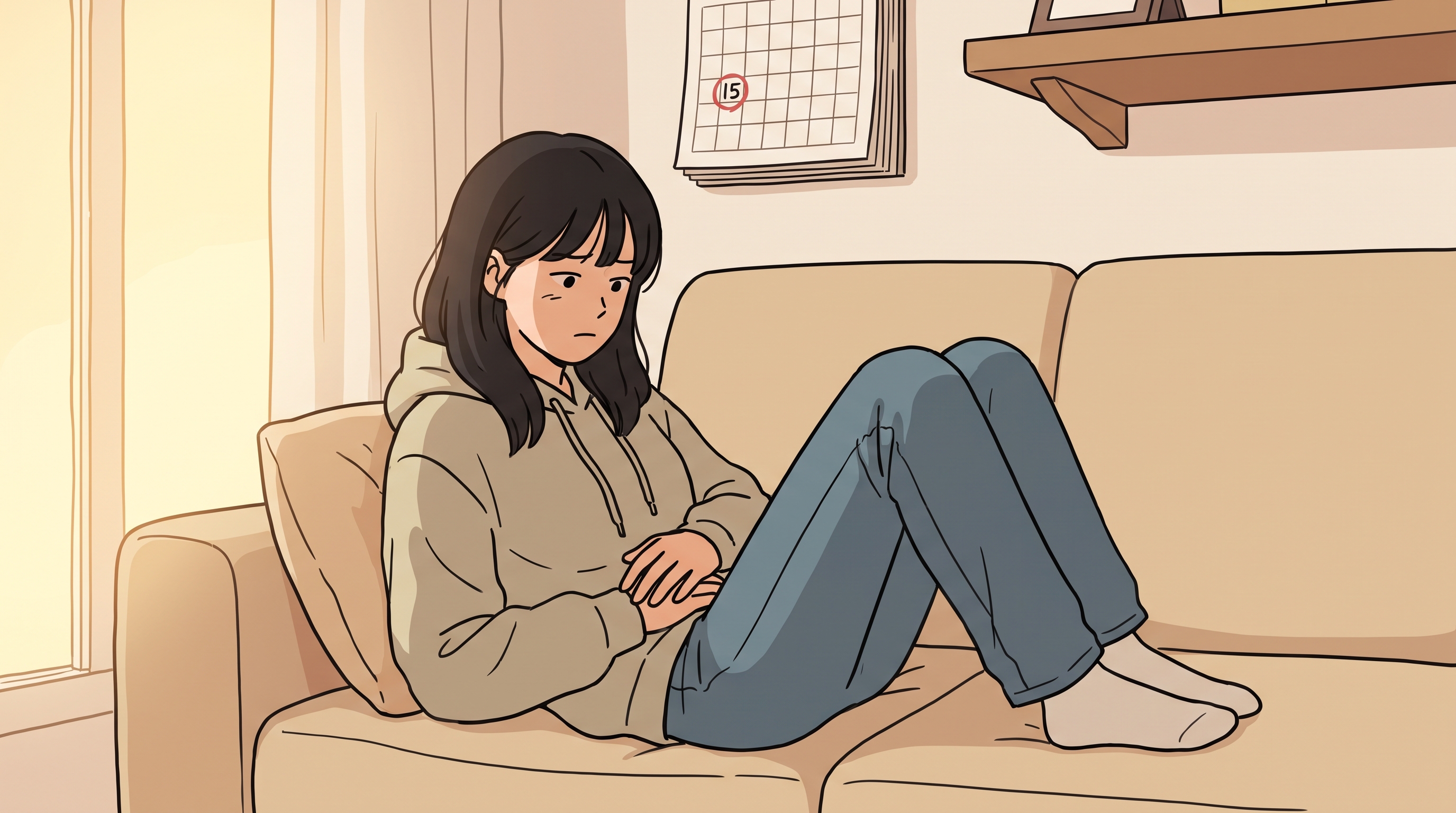 생리 끝난 지 열흘쯤, 갑자기 한쪽 아랫배가 콕콕할 때