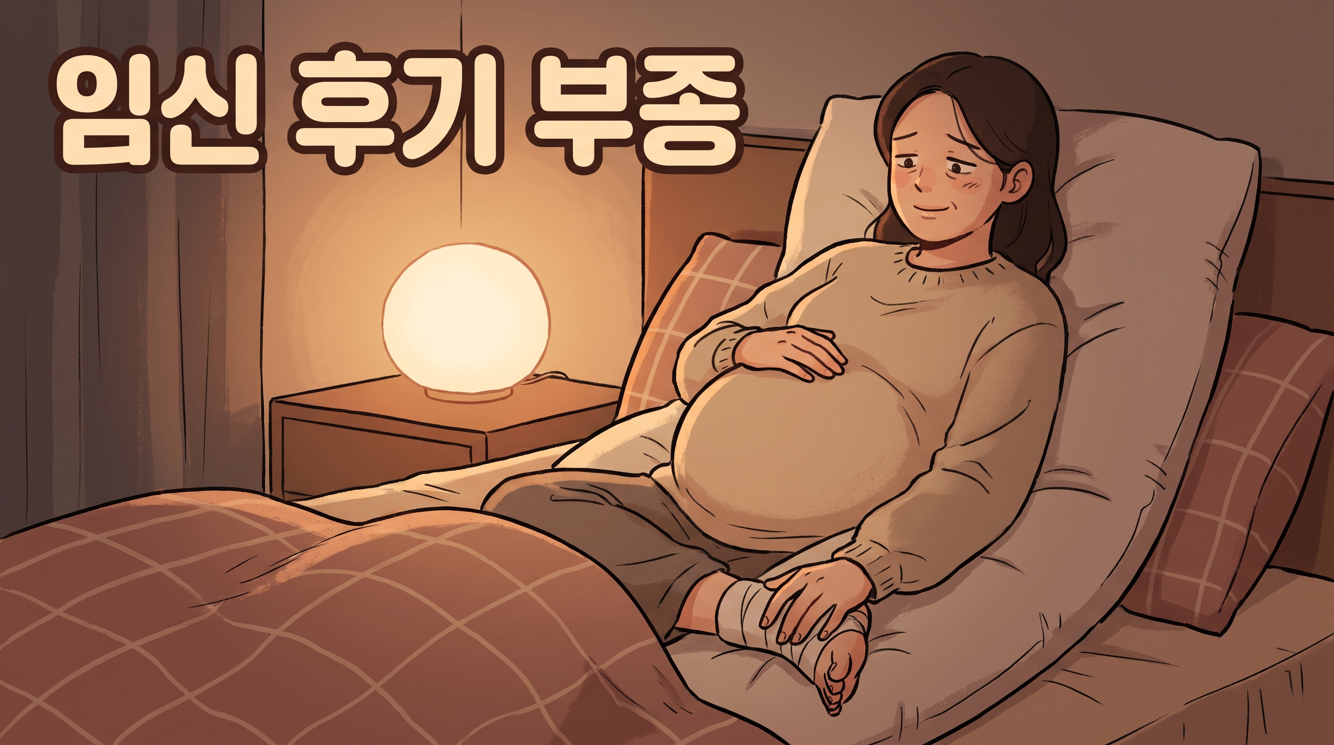 출산 예정일 앞두고, 붓고 무겁고 잠 못 드는 만삭의 밤