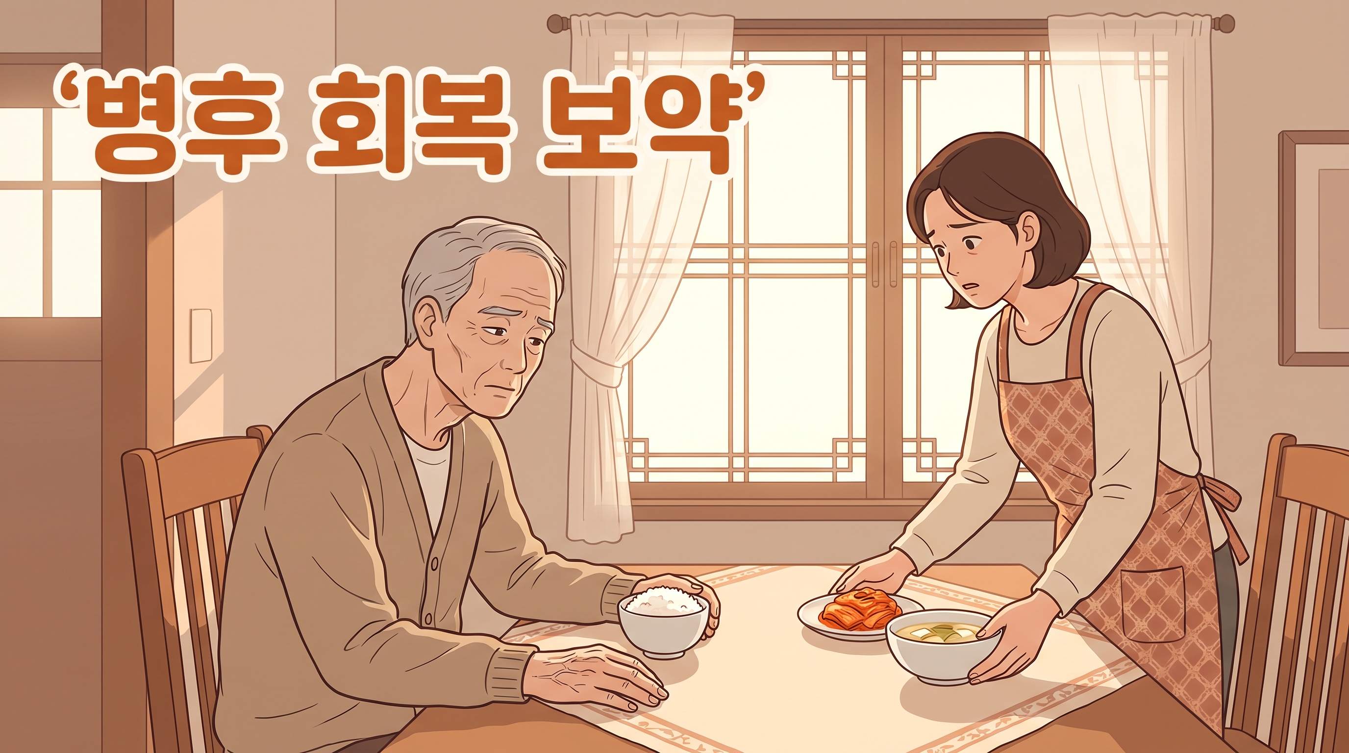 큰 병 치르고 퇴원은 했는데, 입맛도 기운도 좀처럼 안 돌아올 때