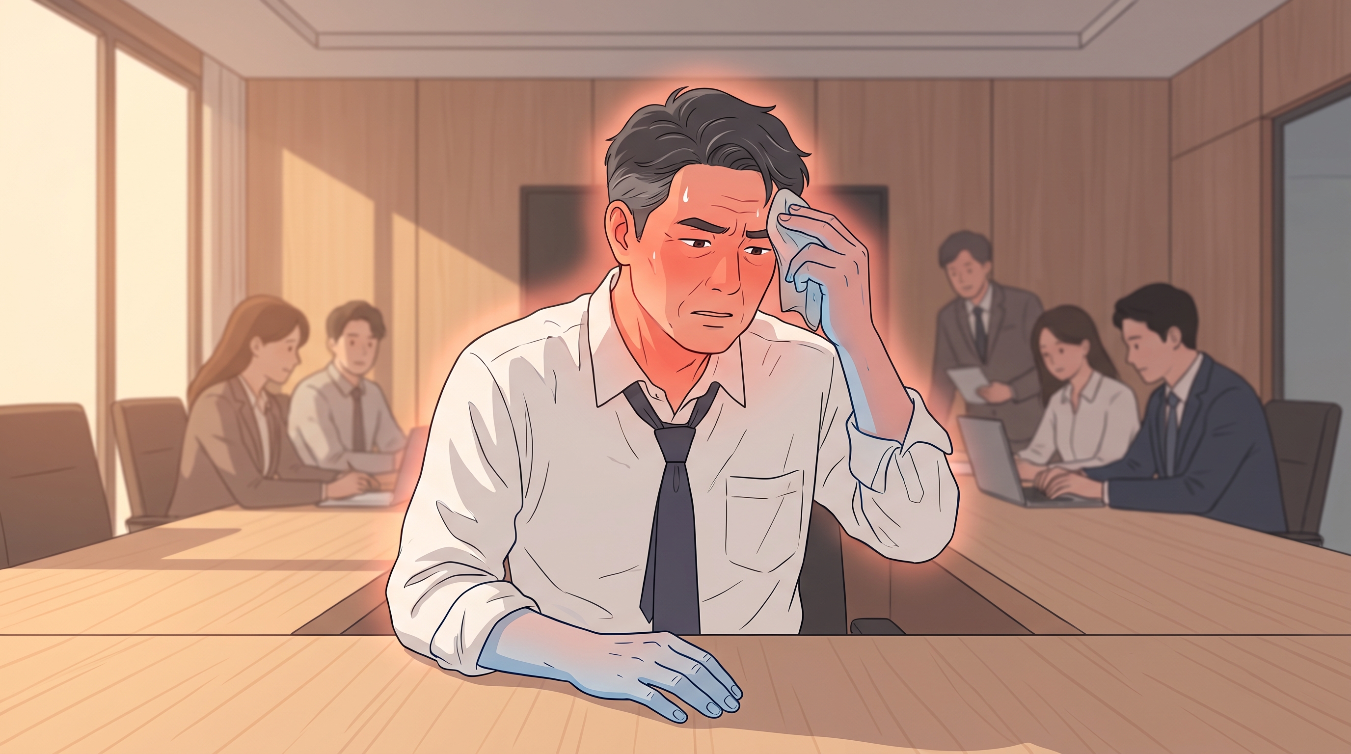 여자만 그런 줄 알았는데 요즘 내가 얼굴이 확 달아오른다