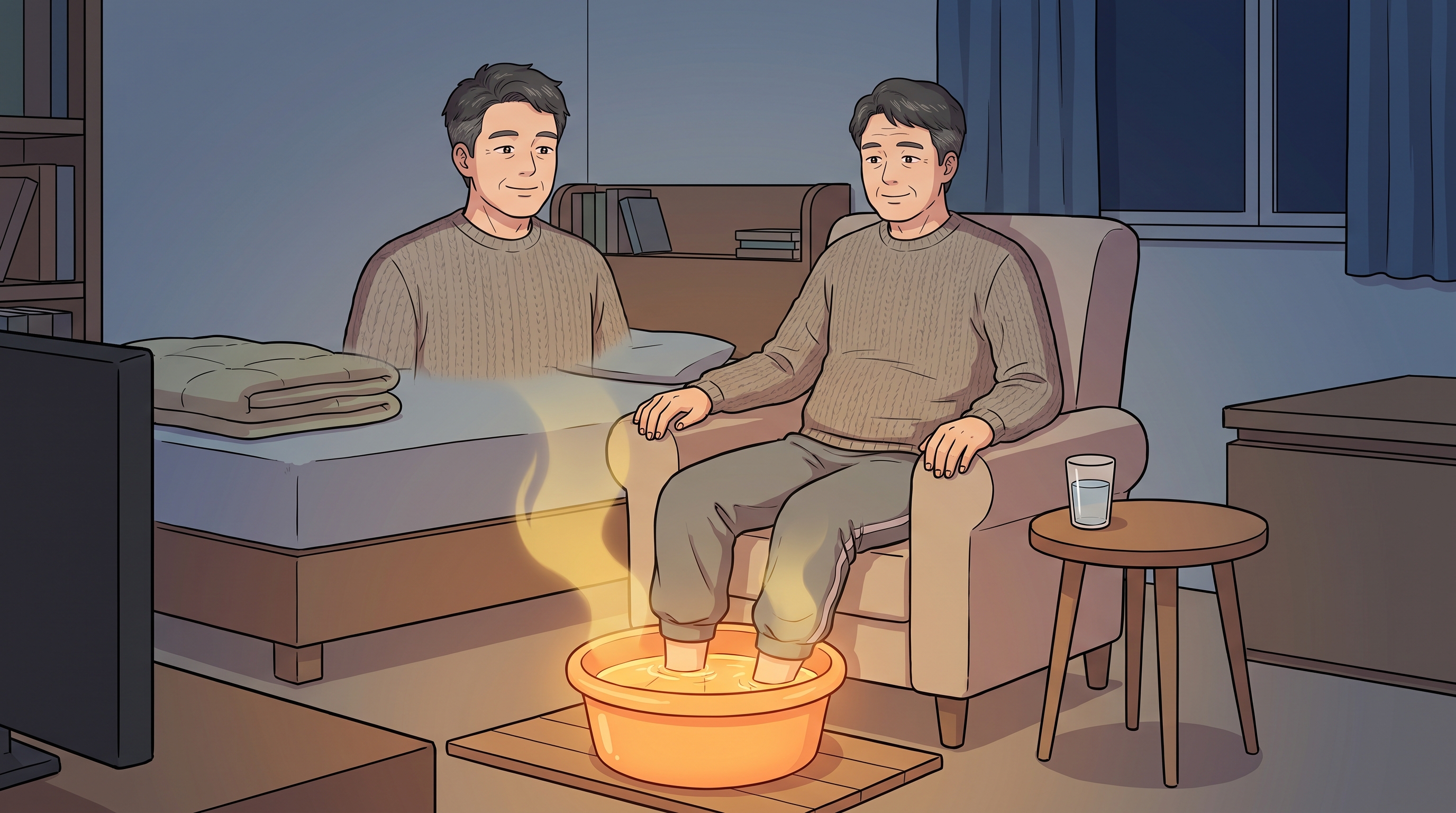 위로 뜬 열을 내리는 데는 잠·저녁 술·발끝 온도가 열쇠다