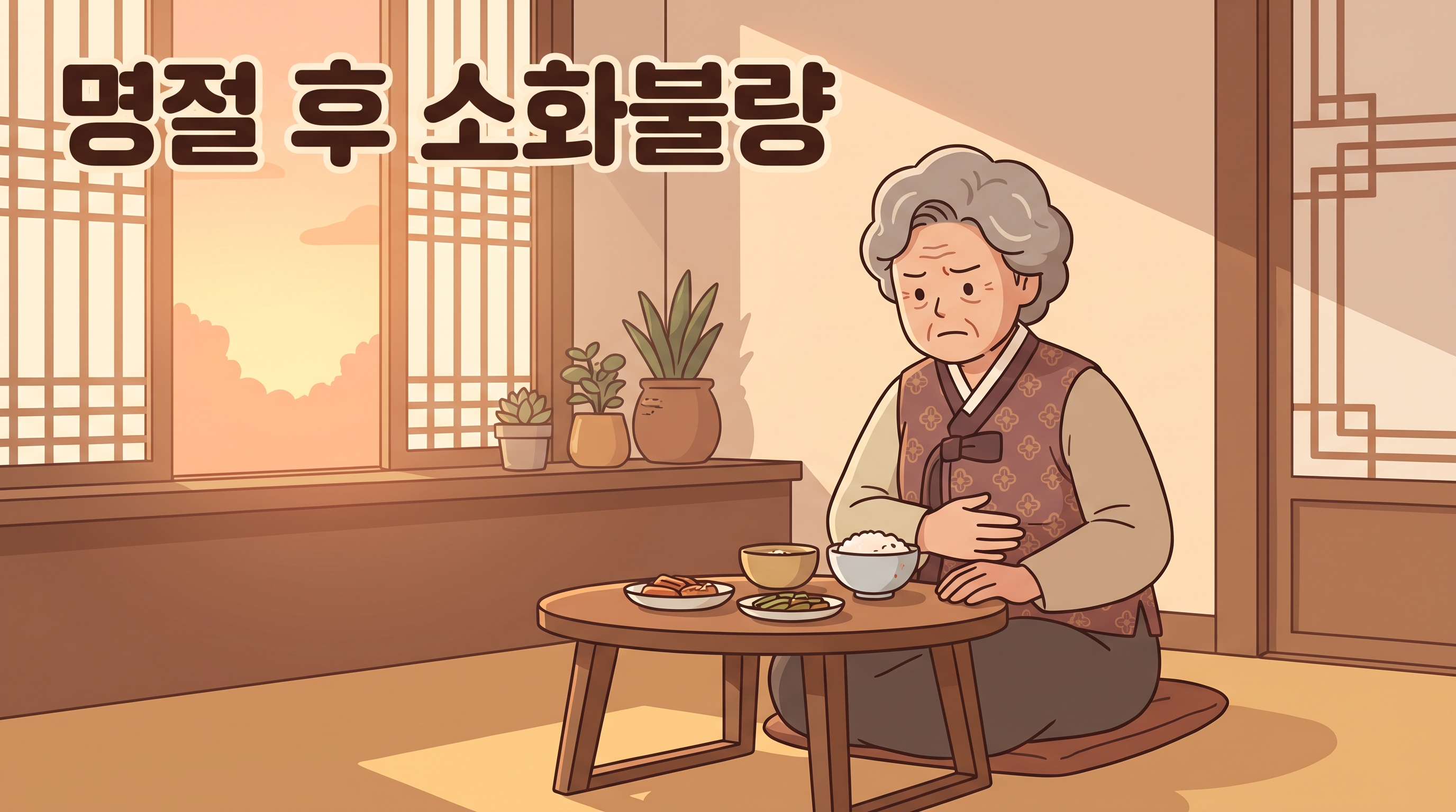 명절 지난 지 한참인데 아직도 속이 얹혀 있는 어르신이라면