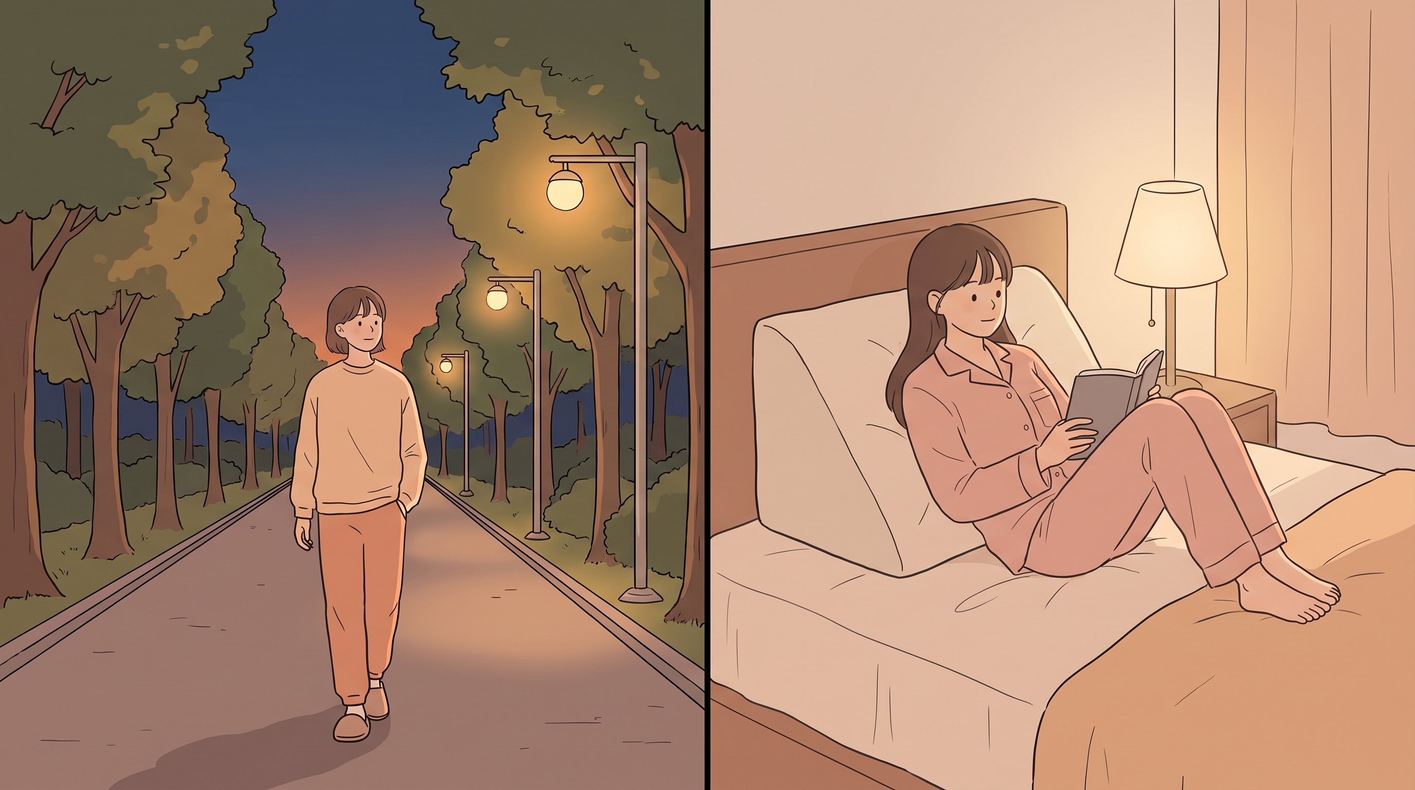 오늘 밤부터 바꿔볼 수 있는 것들, 약보다 자세와 시간이 먼저입니다
