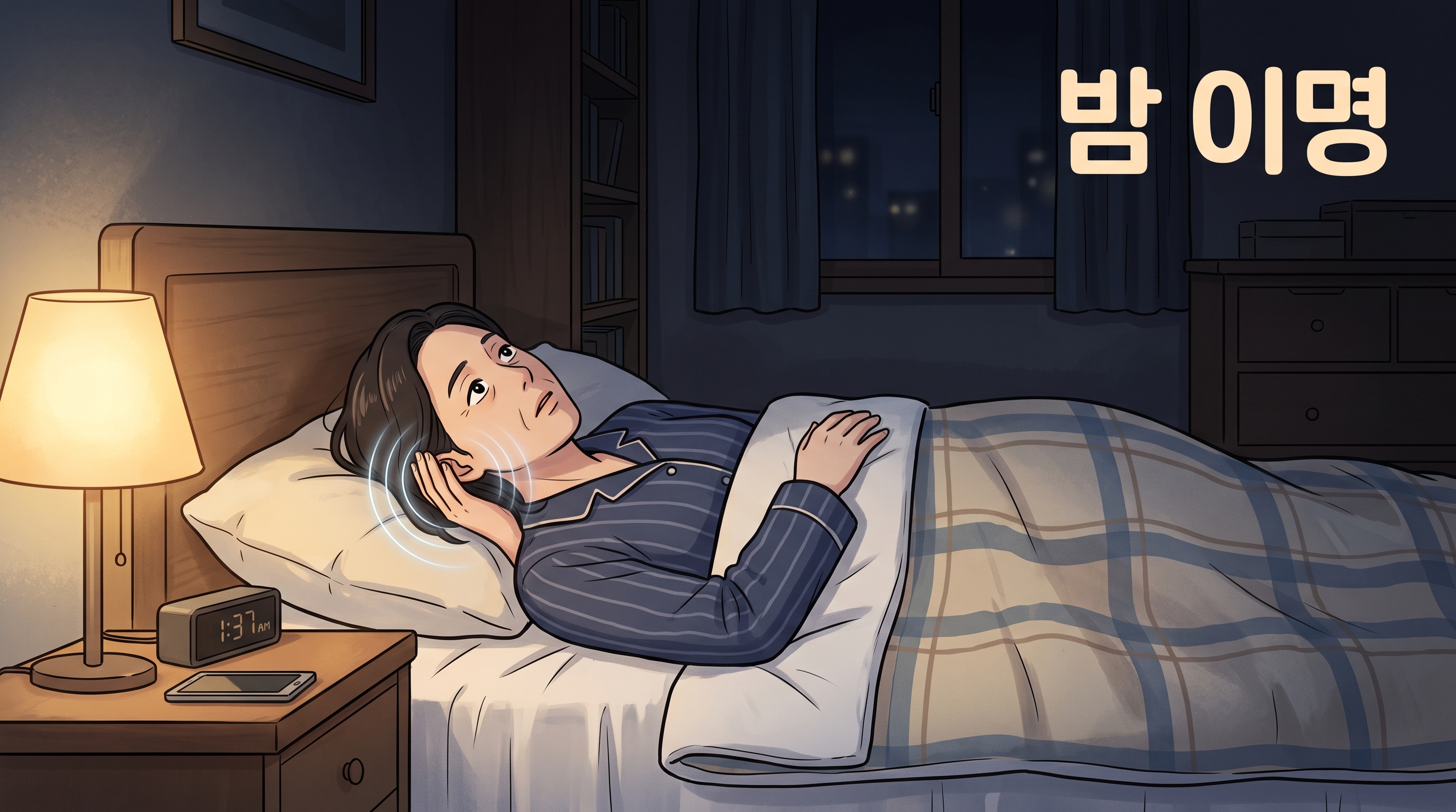 불 끄고 누우면 그제야 들리는 매미 소리, 밤마다 심해지는 이명