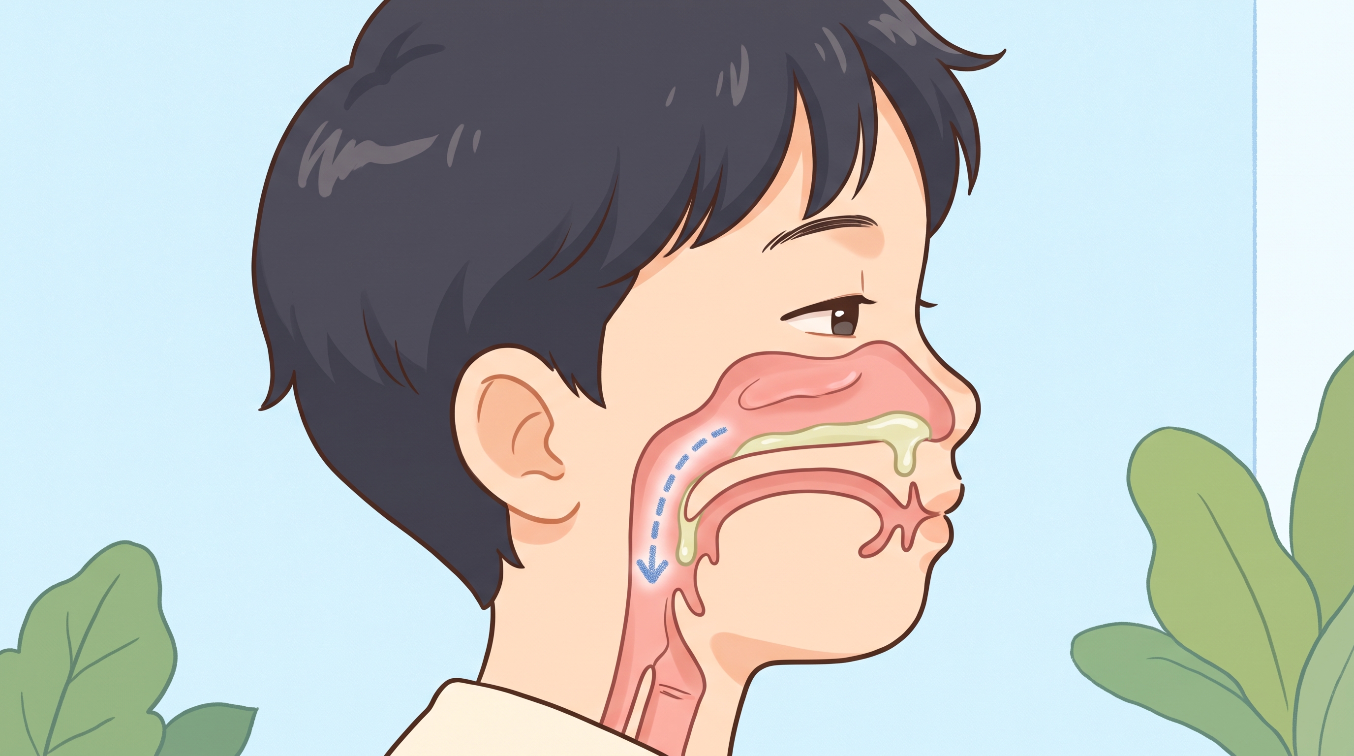 콧물이 코로 안 나오고 목 뒤로 넘어가면 벌어지는 일
