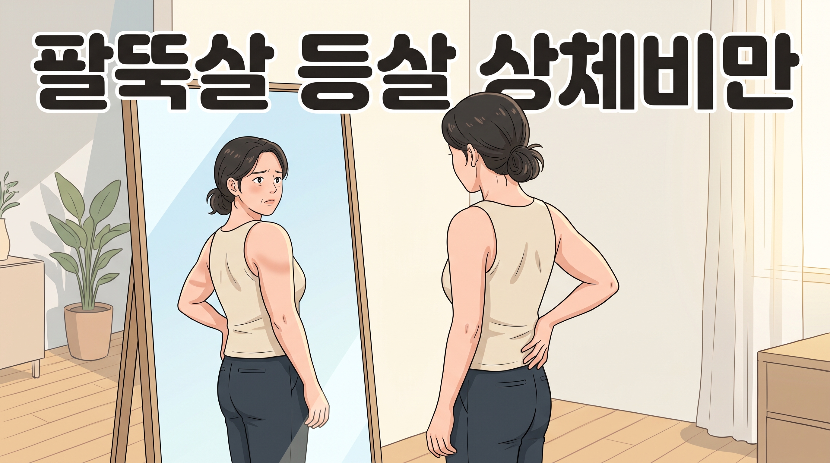 배는 그대로인데 팔뚝과 등살부터 두꺼워지는 사람