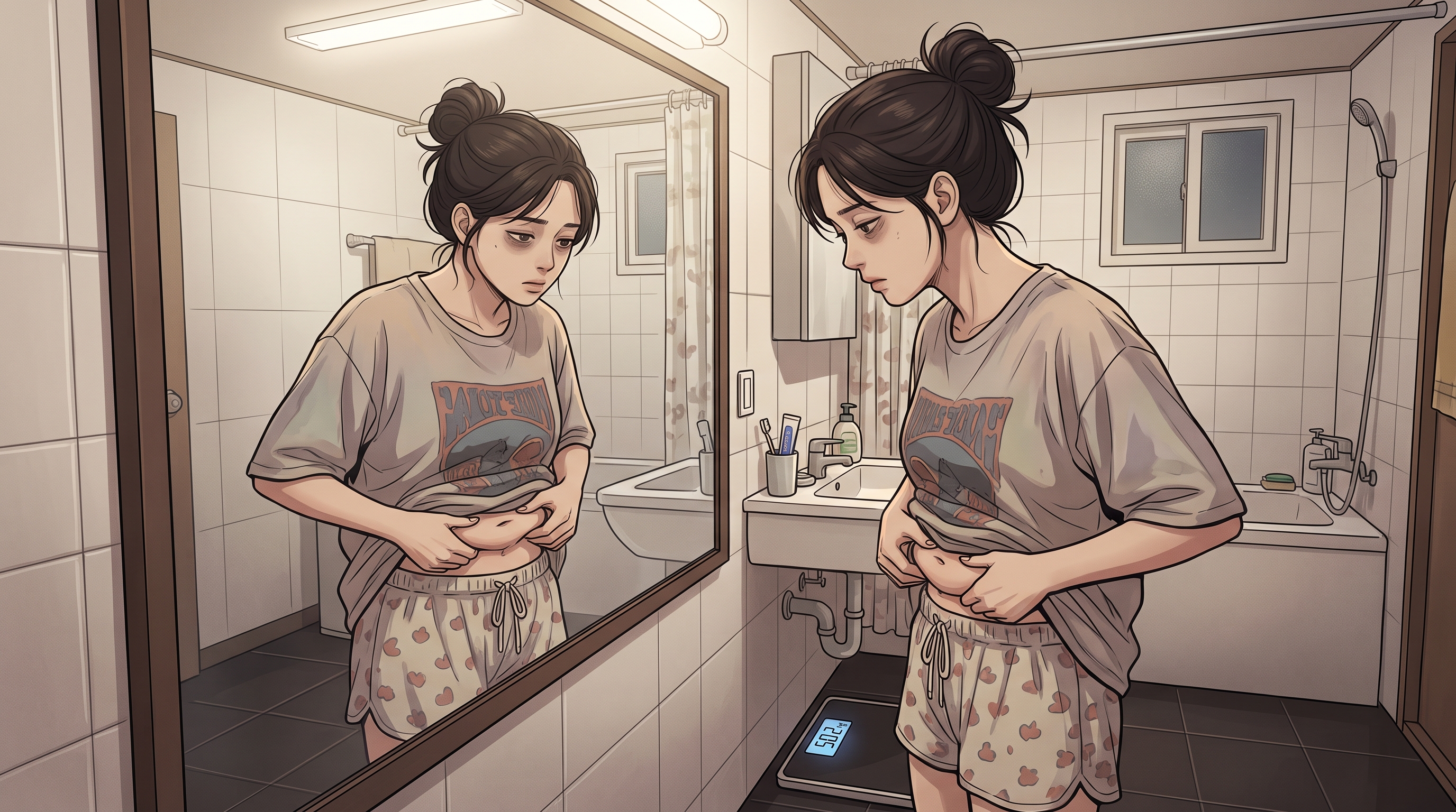 체중은 3kg 빠졌는데 왜 나만 더 후줄근해 보일까