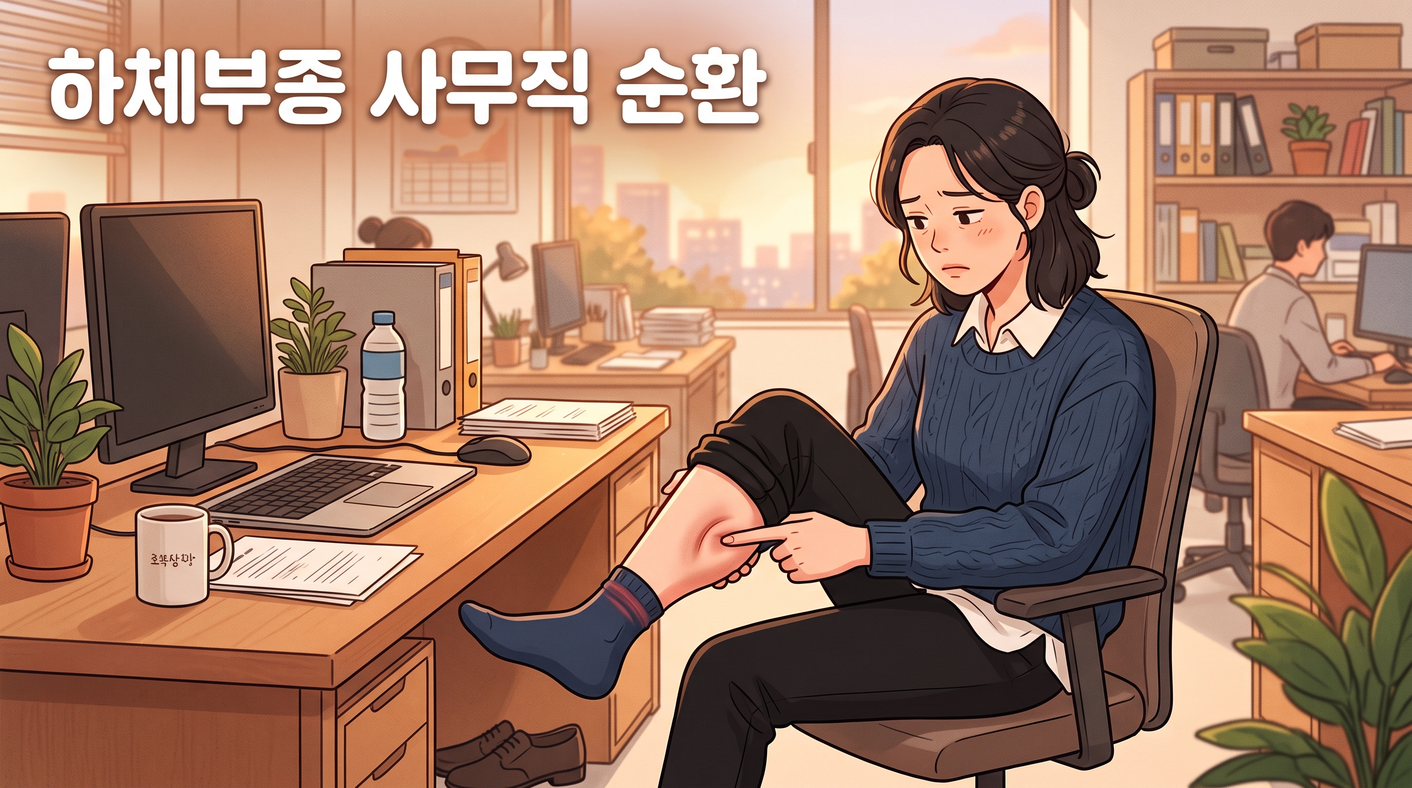 앉아만 있었는데 저녁이면 종아리가 남의 다리 같은 사무직의 하체
