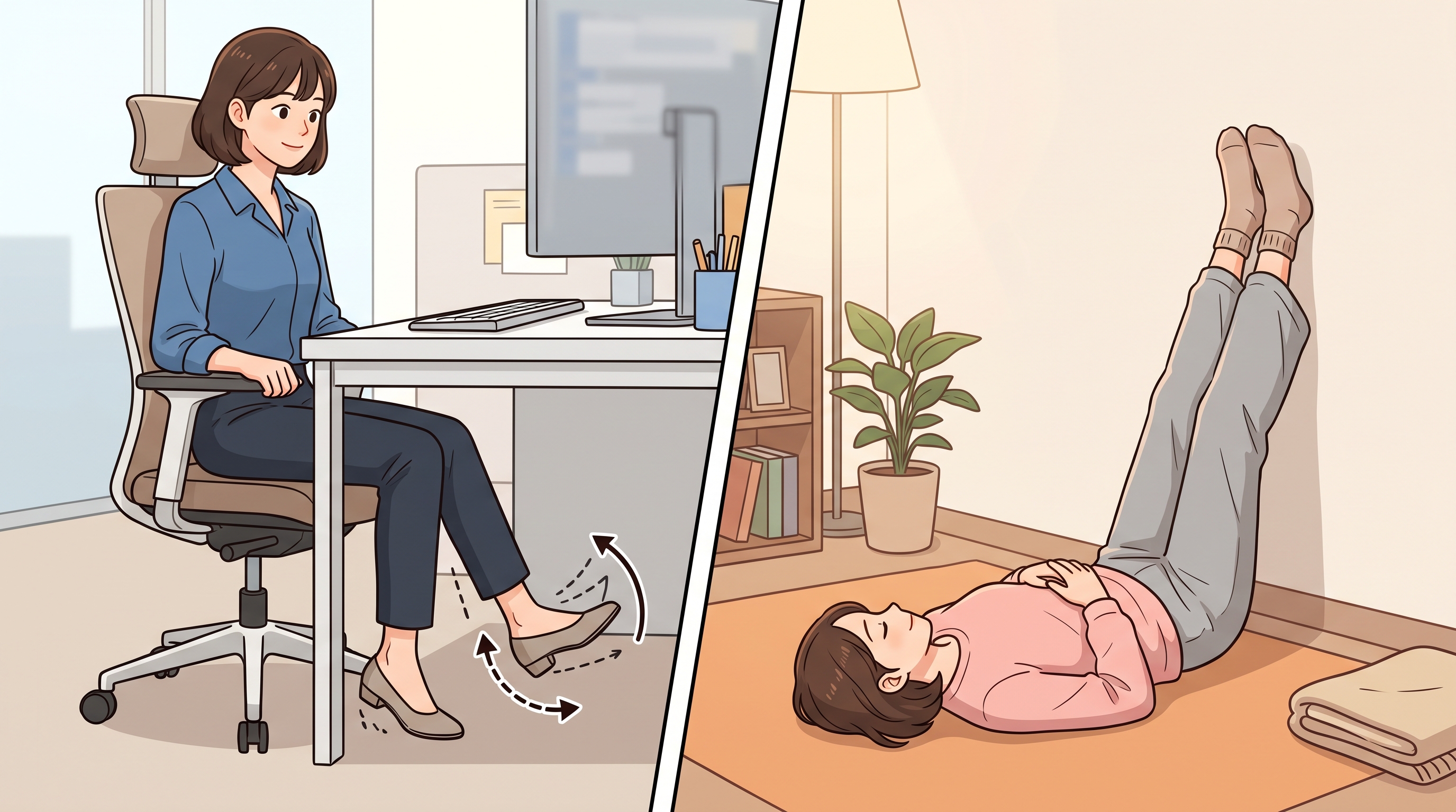 자리에서 못 일어나도 다리는 움직일 수 있다