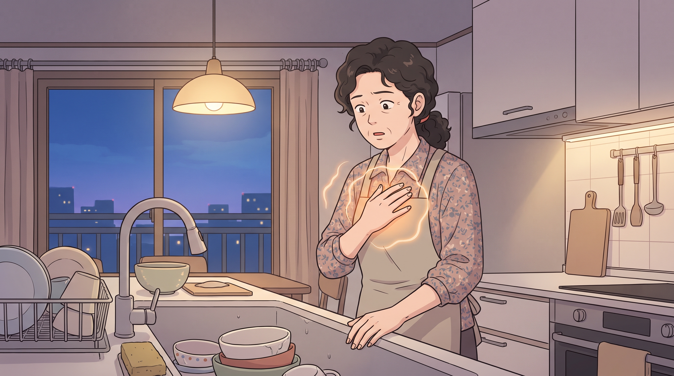가산 갱년기 심계항진 불안 두근거림 가산 갱년기 심계항진 불안 두근거림 - 별일 없는데 갑자기 가슴이 쿵쿵, 이유 없이 마음이 조여올 때
