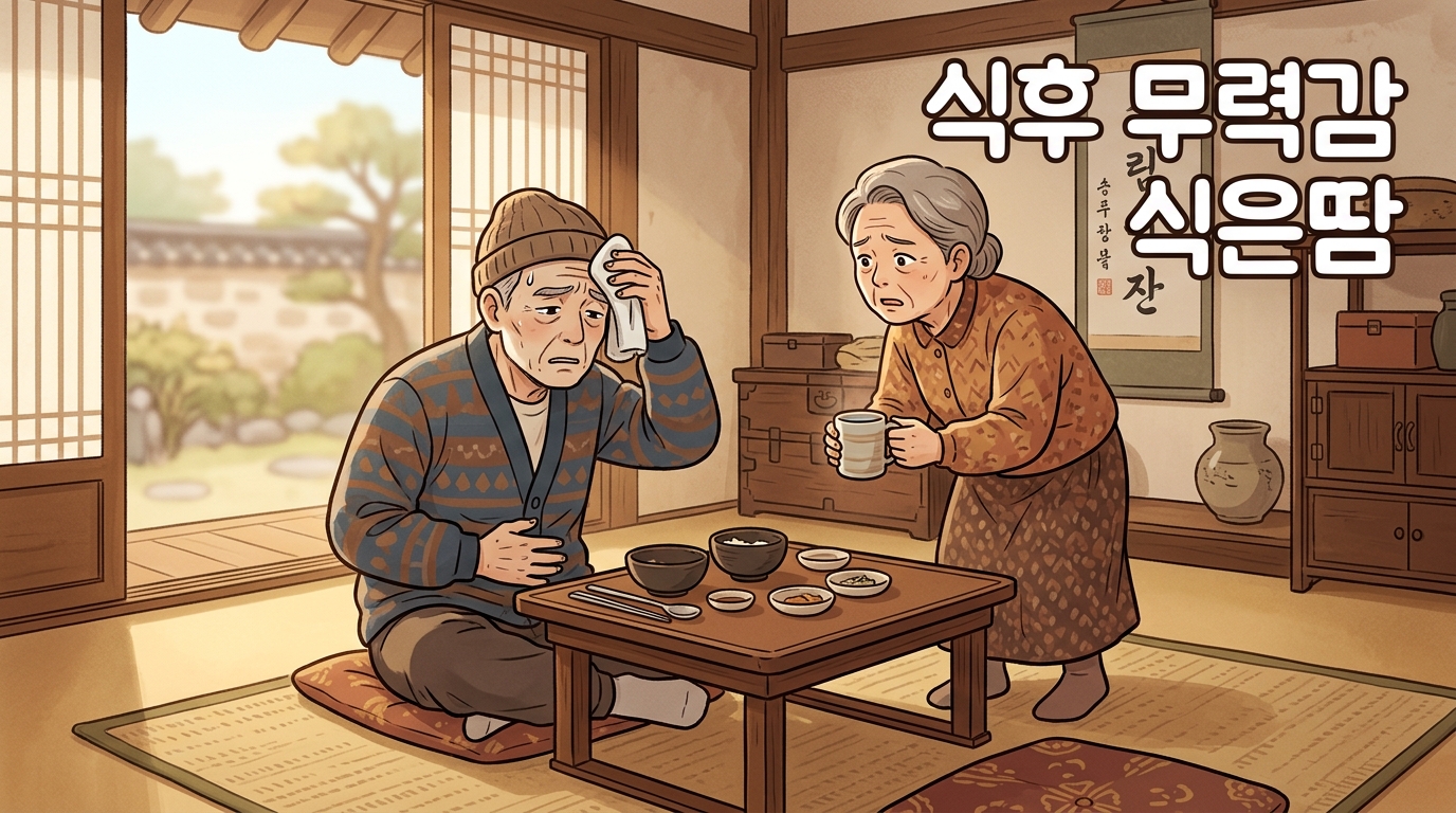 관인 식후 무력감 식은땀 포천일동대영한의원 - 관인 어르신, 밥만 먹으면 기운이 쭉 빠지고 식은땀이 나신다면