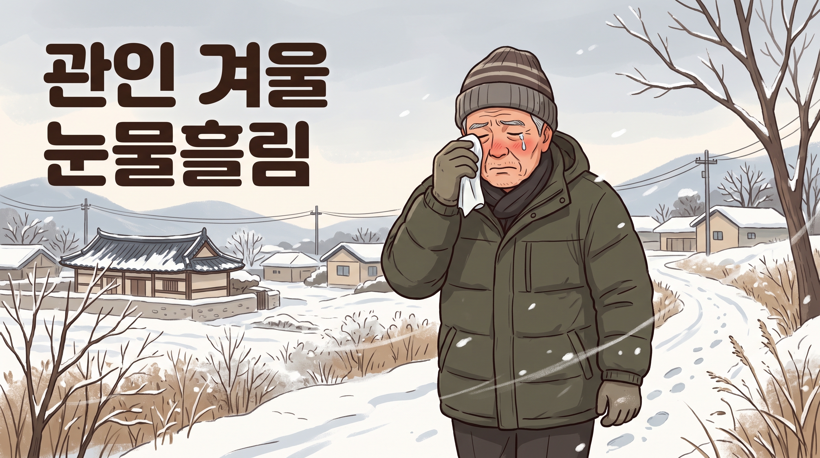 관인 겨울 눈물흘림 유루 눈물길 포천일동대영한의원 관인 겨울 눈물흘림 유루 눈물길 포천일동대영한의원 - 관인 겨울, 찬바람만 쐬면 눈물이 주르륵 흐르는 어르신들께
