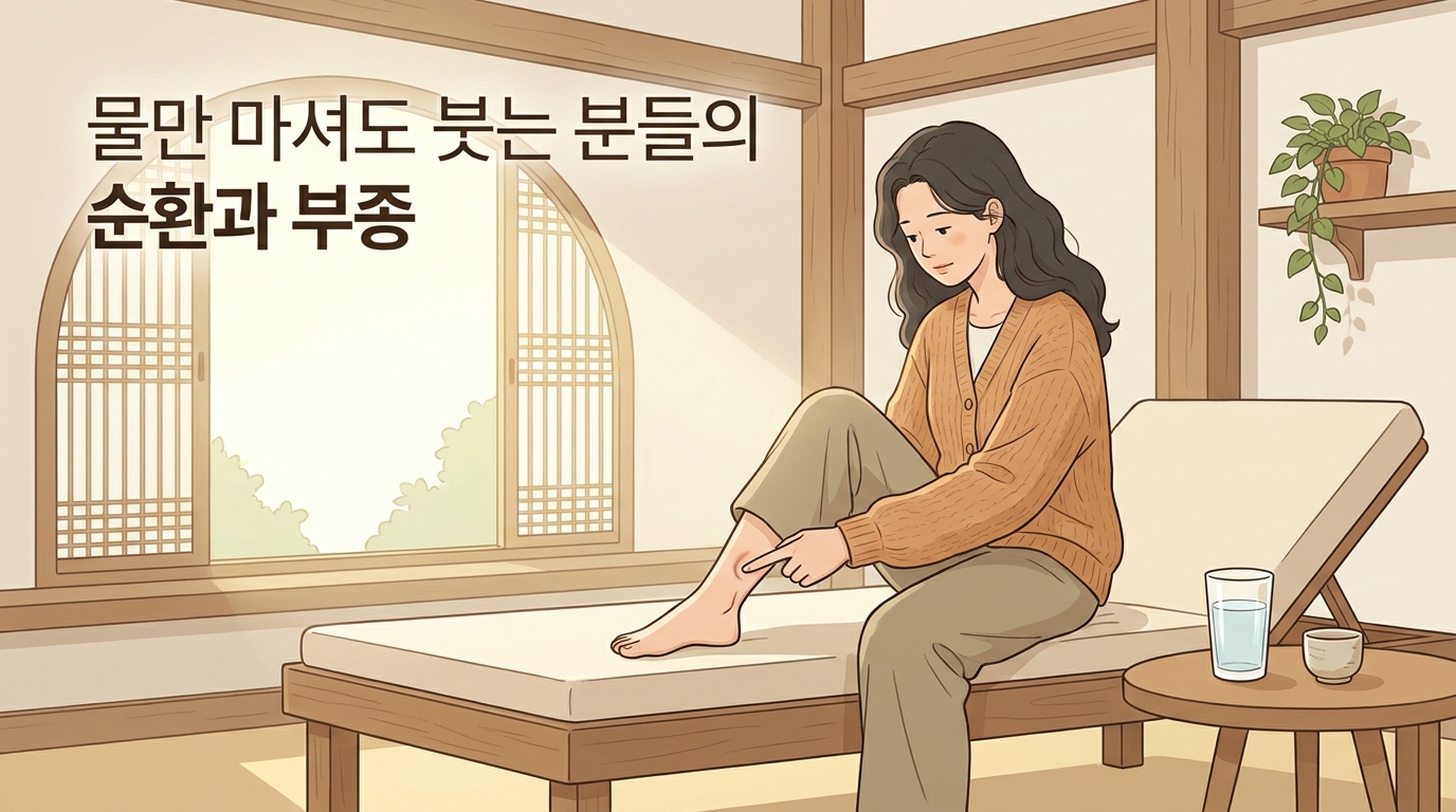 관인 부종 포천일동대영한의원 - 물만 마셔도 붓는 것 같다는 분들의 순환과 부종