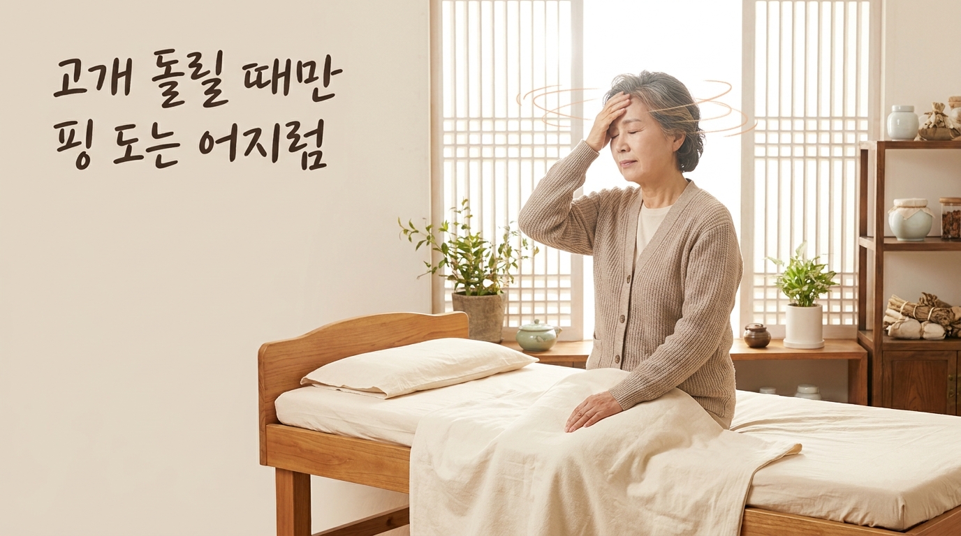 관인 이석증 포천일동대영한의원 - 고개를 돌릴 때만 핑 도는 어지럼, 창수 어르신들이 자주 놓치는 신호