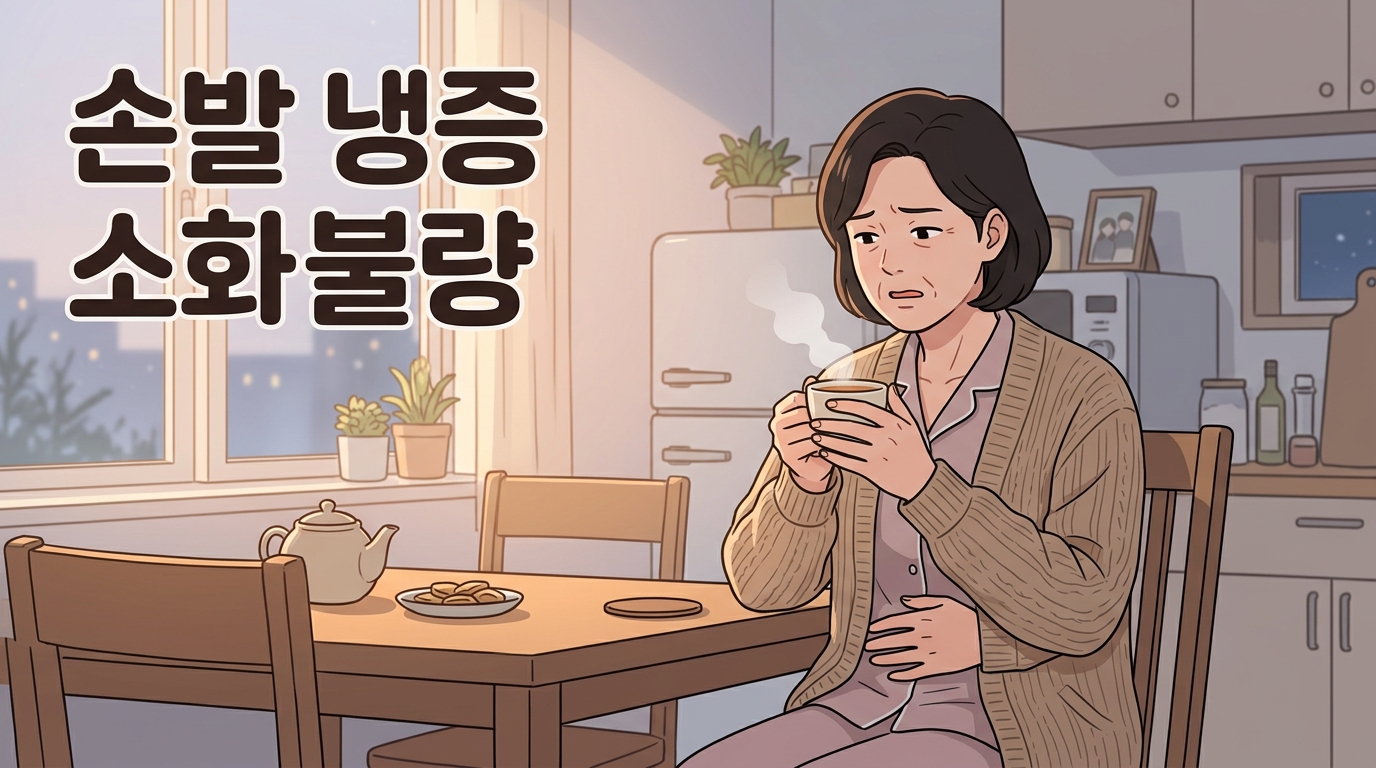 내촌 손발 냉증 소화불량 포천일동대영한의원 - 손발은 시린데 배는 더부룩한 오십 넘어, 위장 온도부터 봅니다