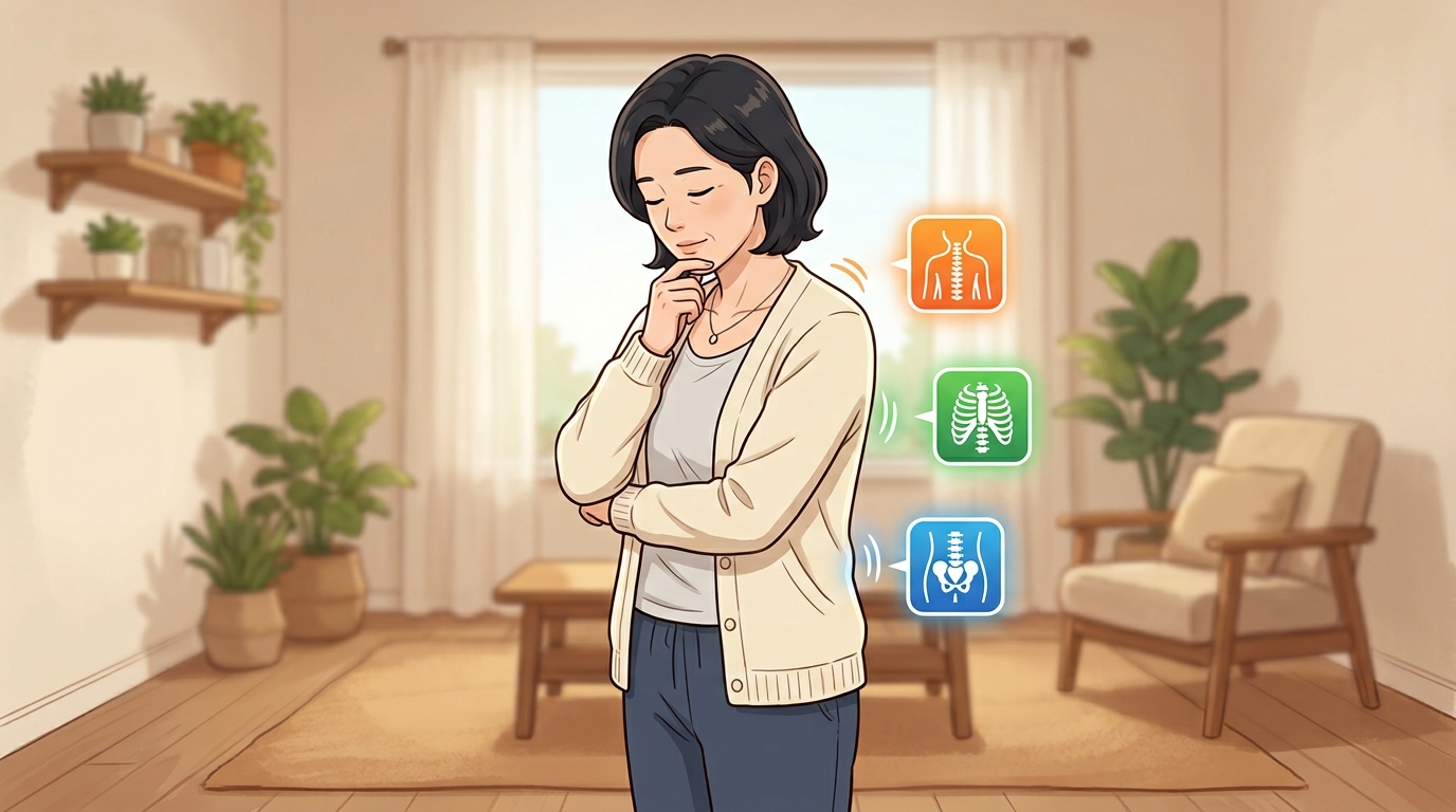 내촌 등 중앙 통증 - 같은 등 통증이라도 이건 좀 다르다 — 구분해보기