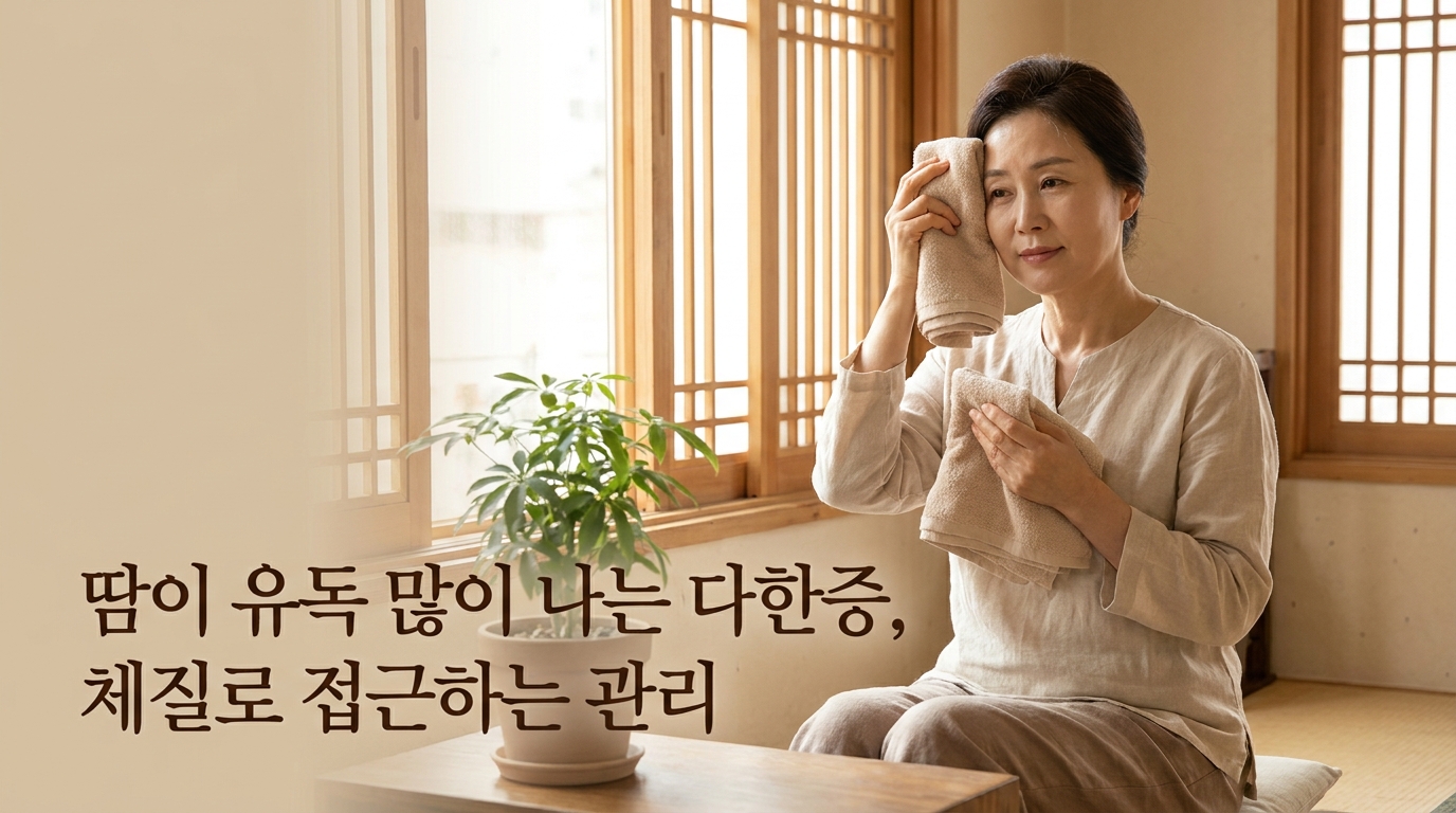 소흘 다한증 포천일동대영한의원 - 땀이 유독 많이 나는 다한증, 체질로 접근하는 관리